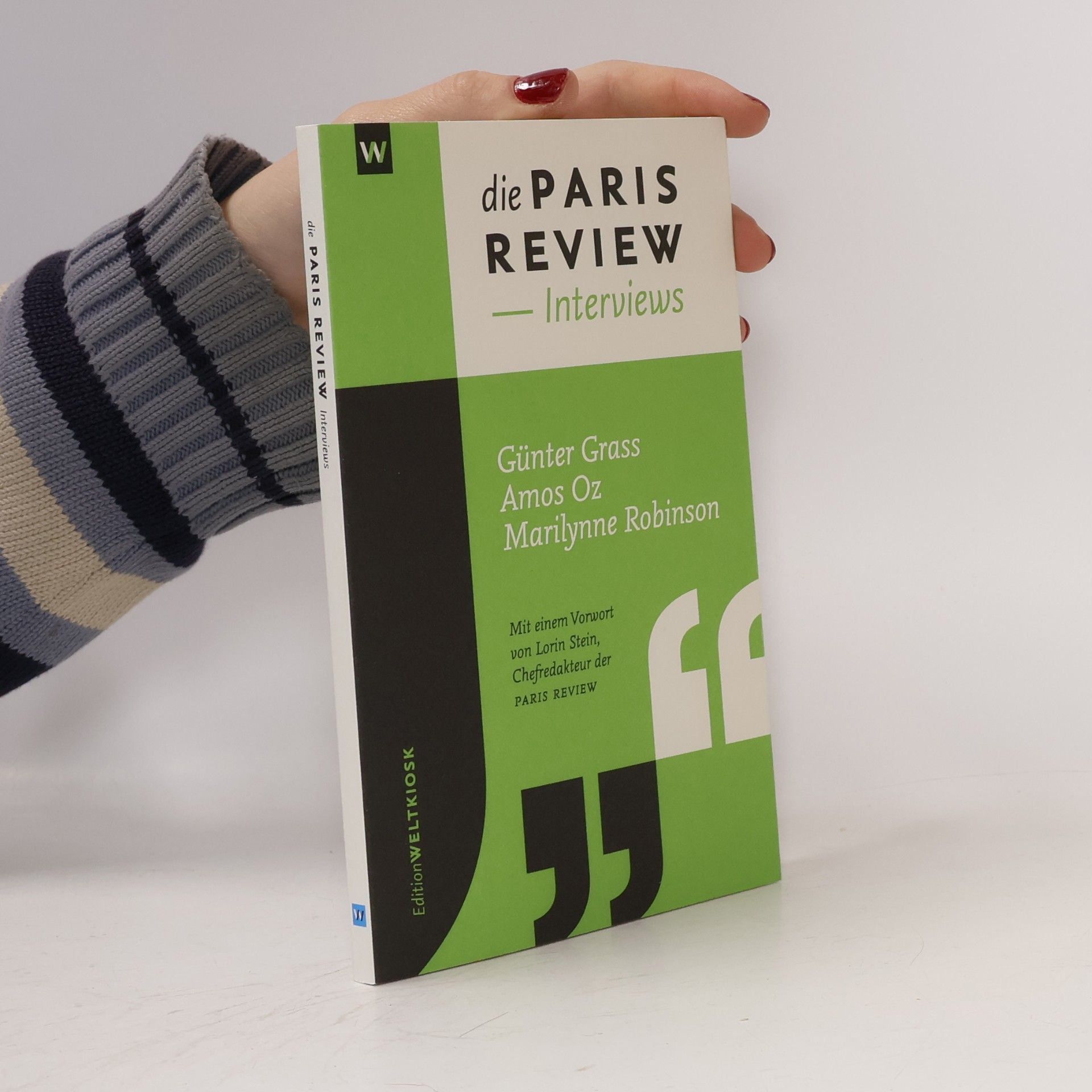 Günter Grass, Amos Oz, Marilynne Robinson