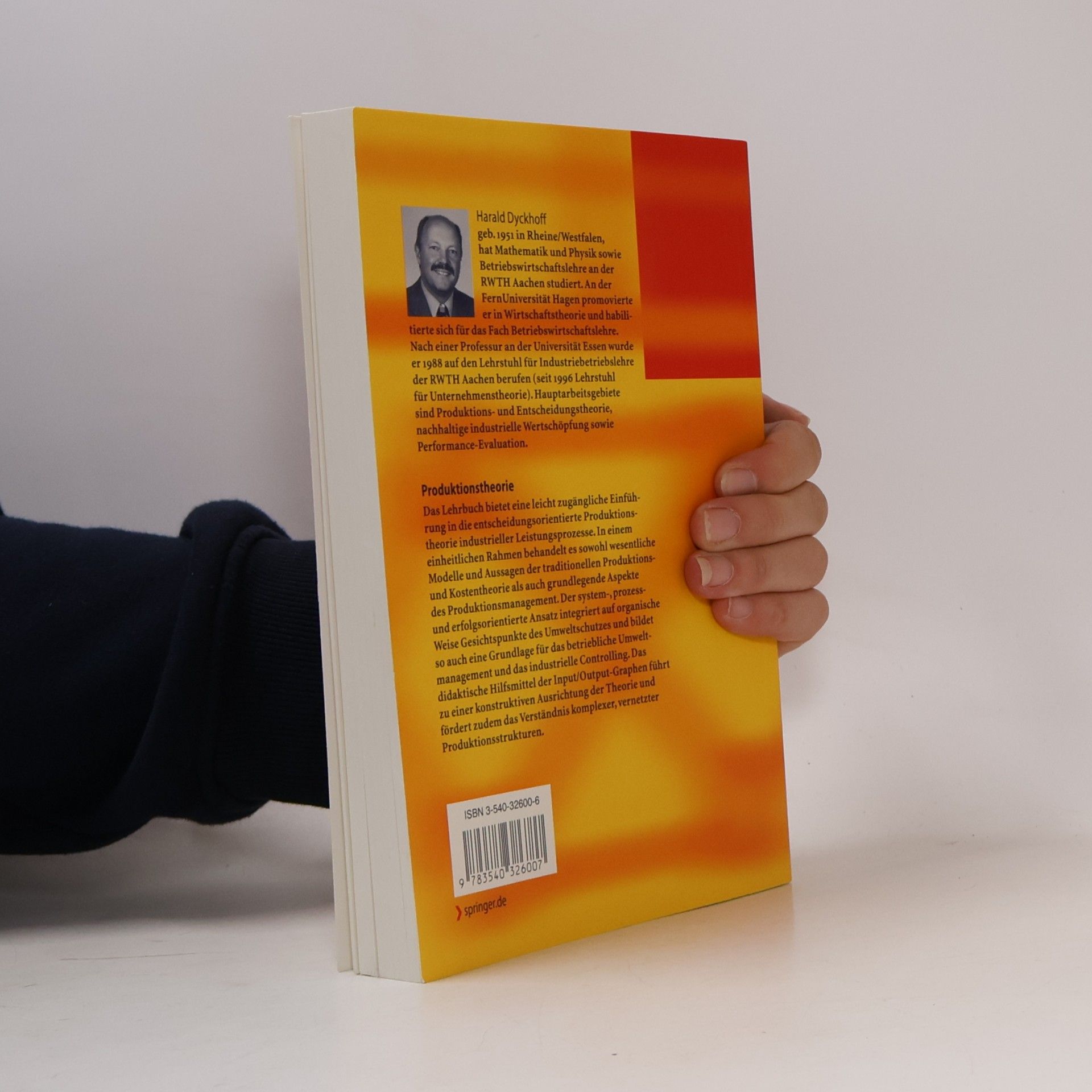 Harald Dyckhoff Produktionstheorie