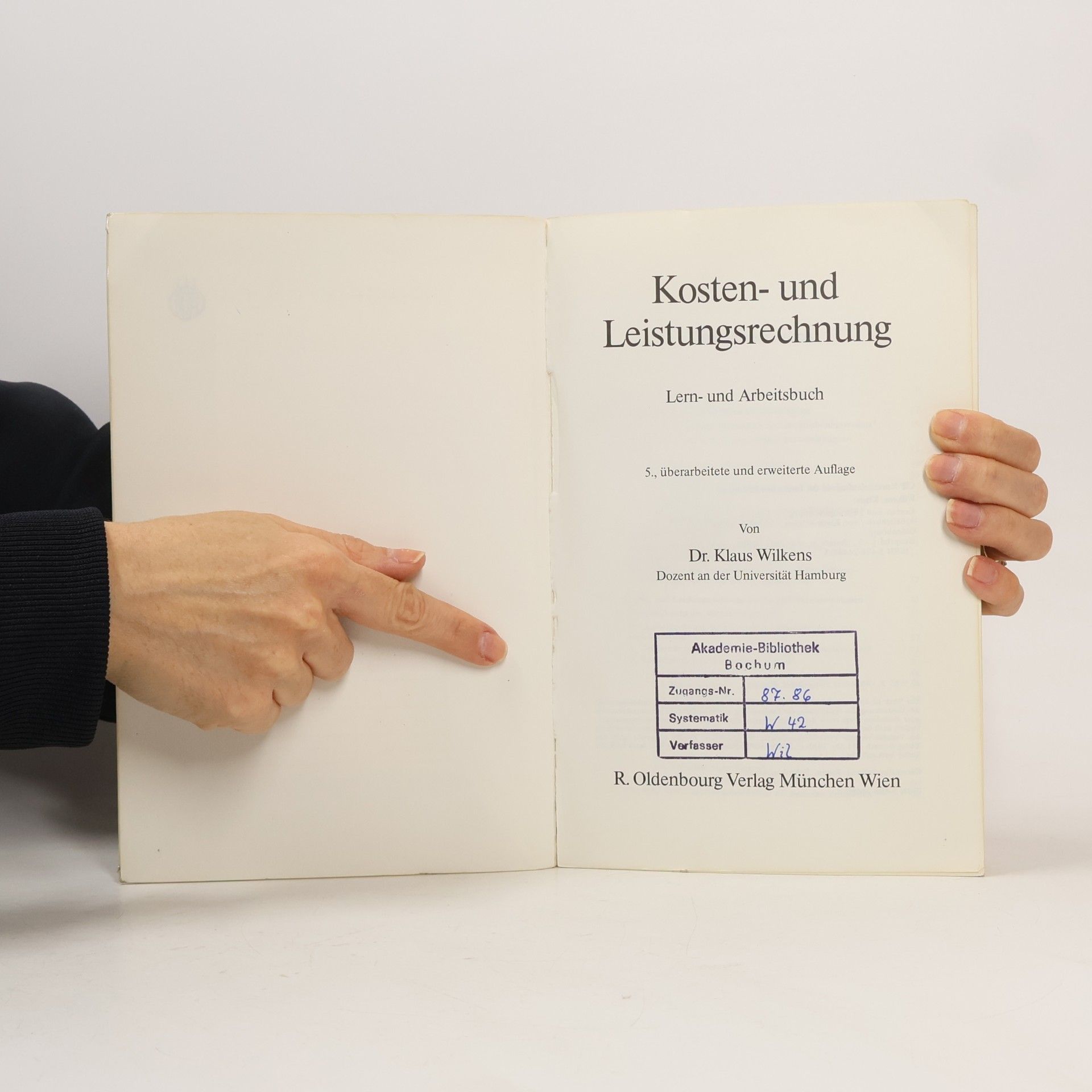 Klaus Wilkens Kosten- und Leistungsrechnung