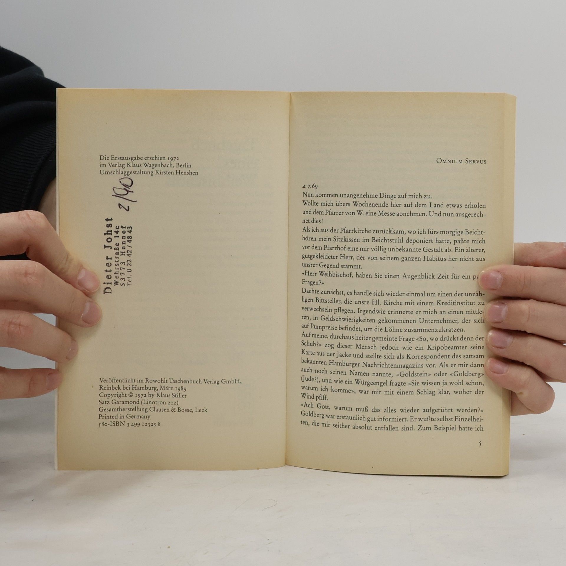 Klaus Stiller Tagebuch eines Weihbischofs