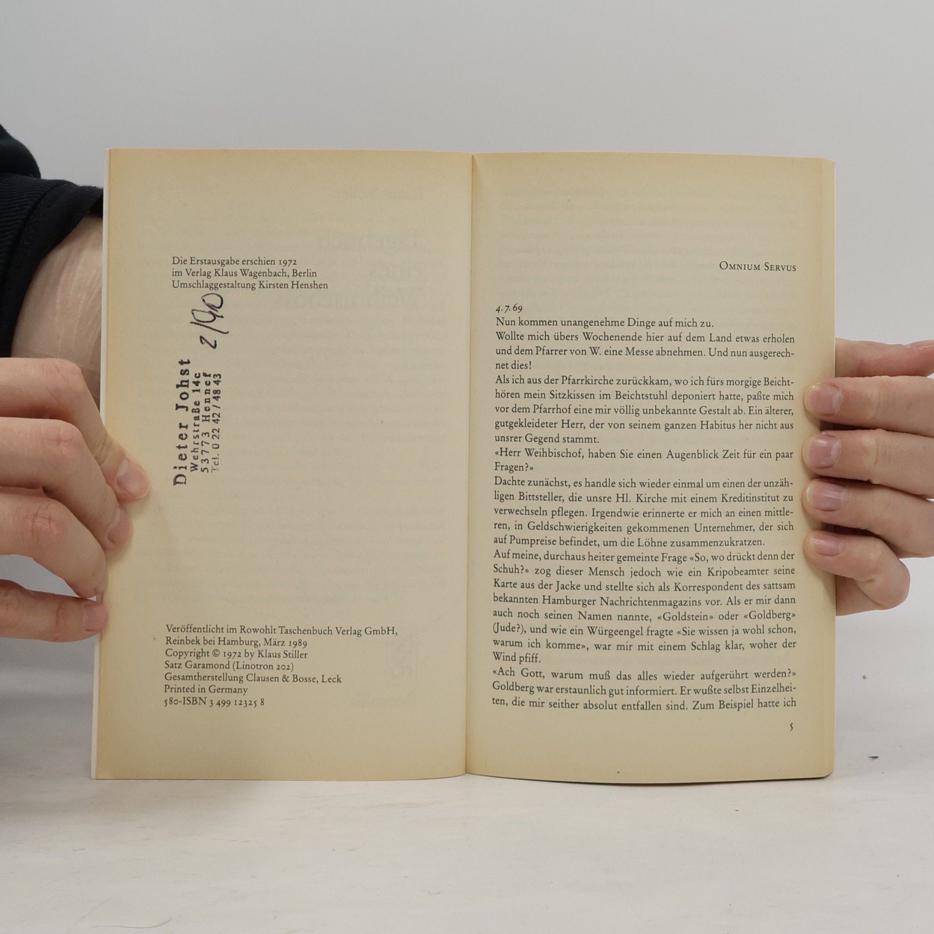 Klaus Stiller Tagebuch eines Weihbischofs