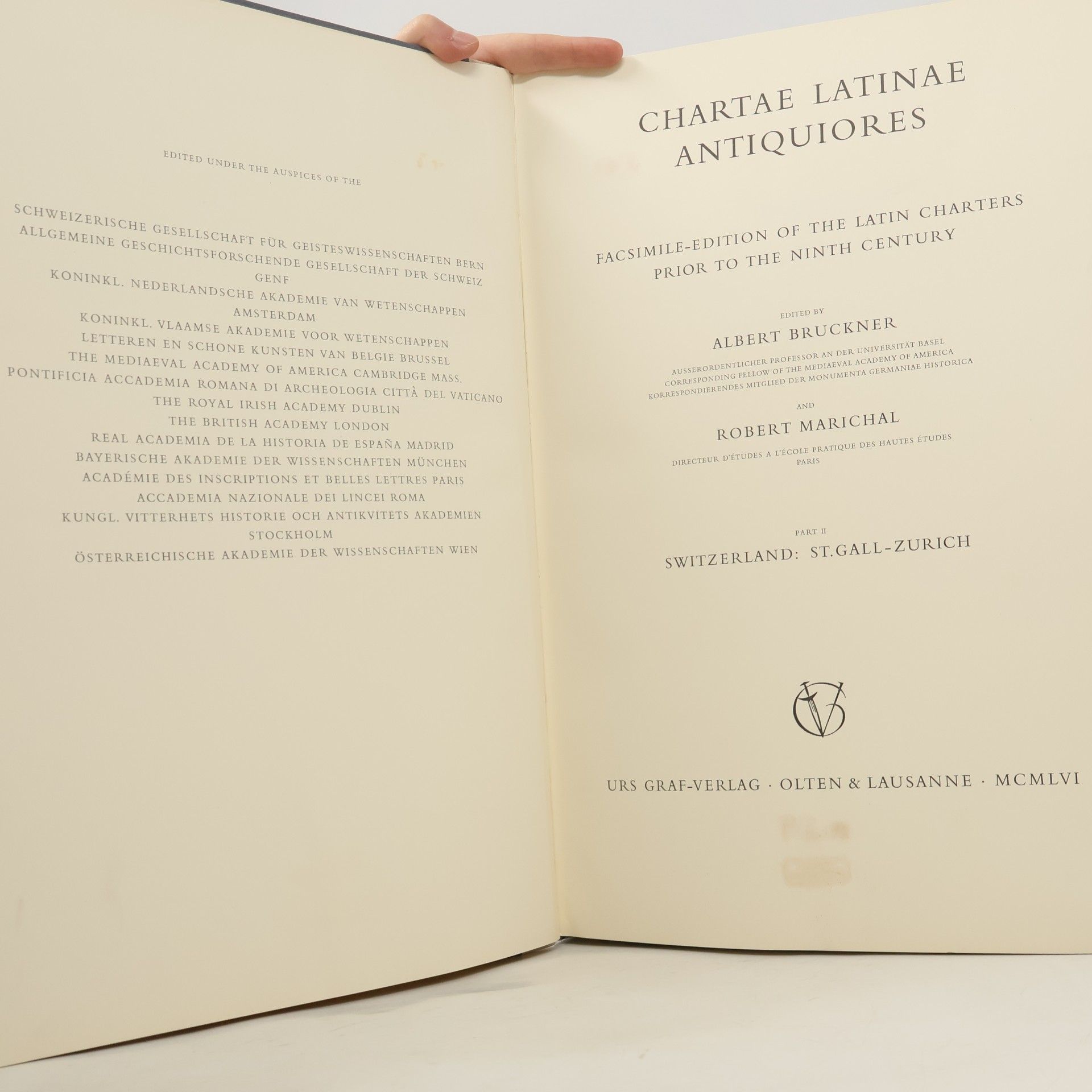 Robert Marichal Chartae Latinae Antiquiores II.