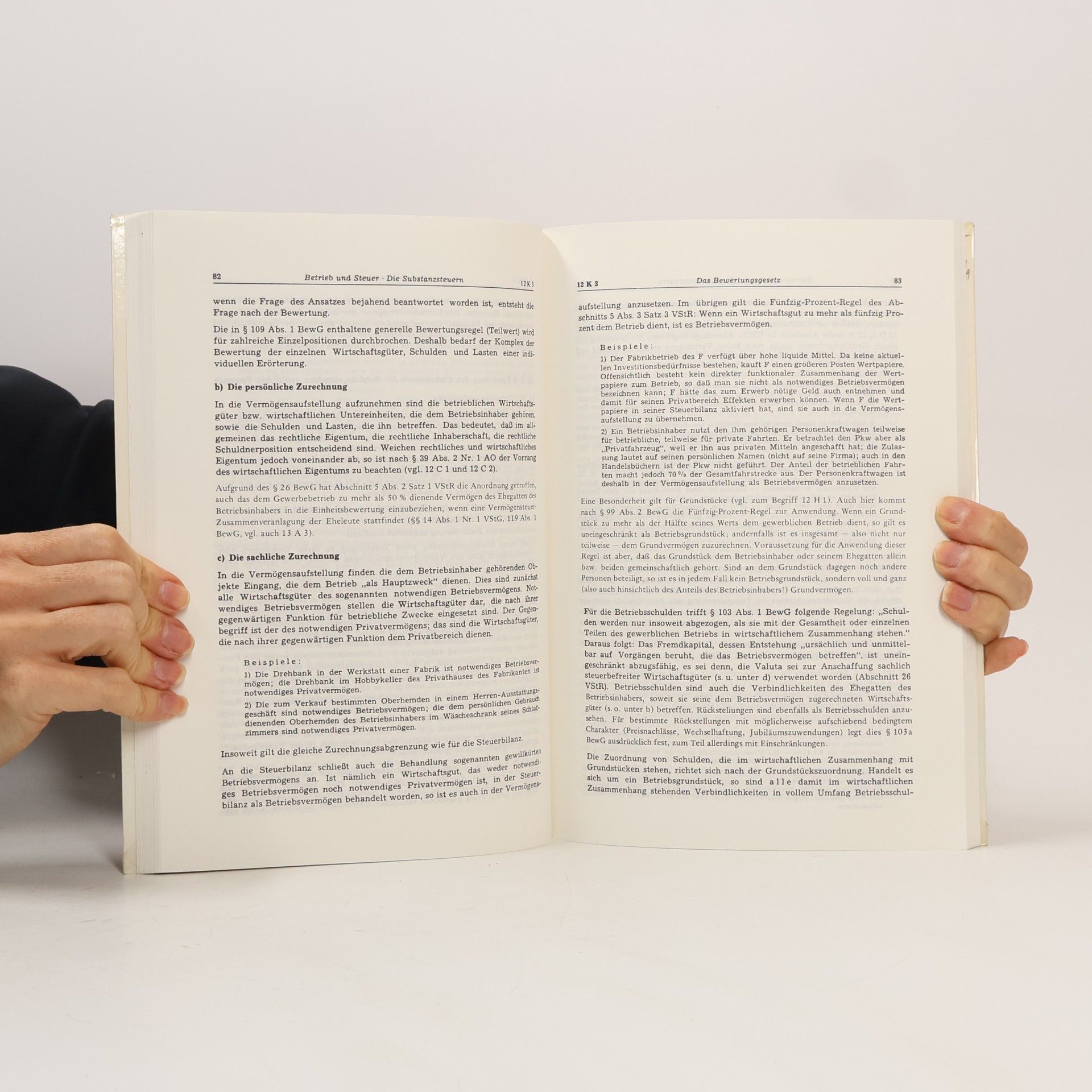 Gerd Rose Betrieb und Steuer - 3: Die Substanzsteuern
