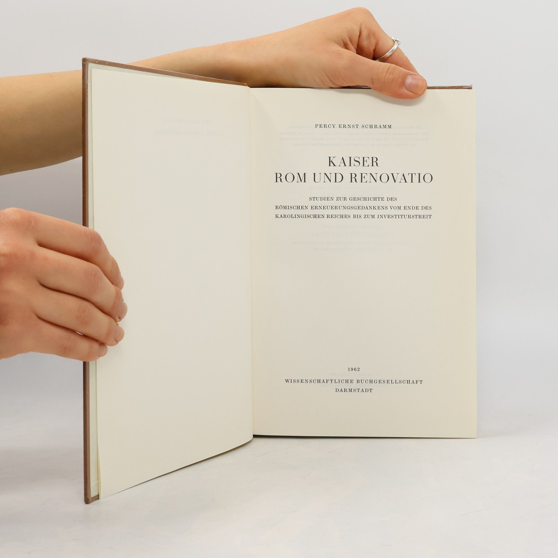 Percy Ernst Schramm Kaiser, Rom und Renovatio