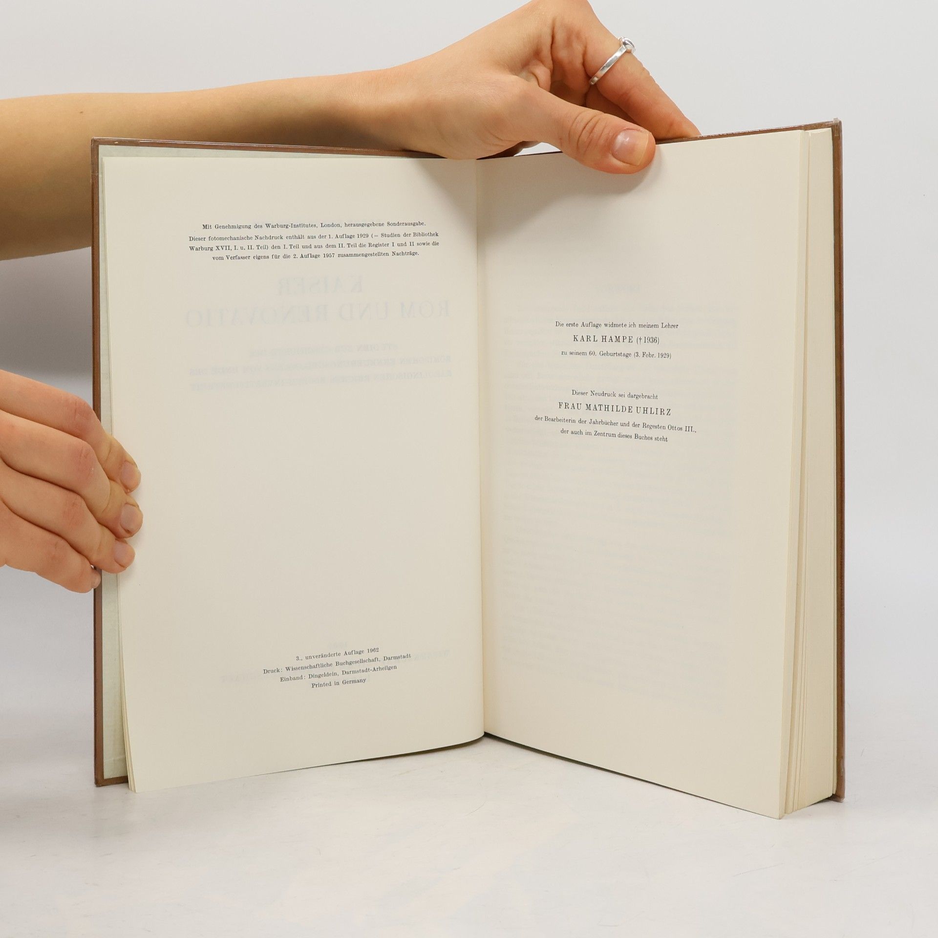 Percy Ernst Schramm Kaiser, Rom und Renovatio