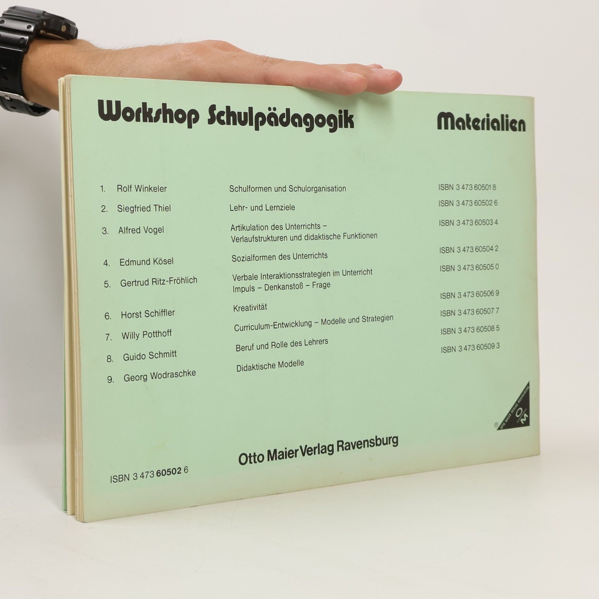 Siegfried Thiel Workshop Schulpädagogik - 2: Lehr- und Lernziele