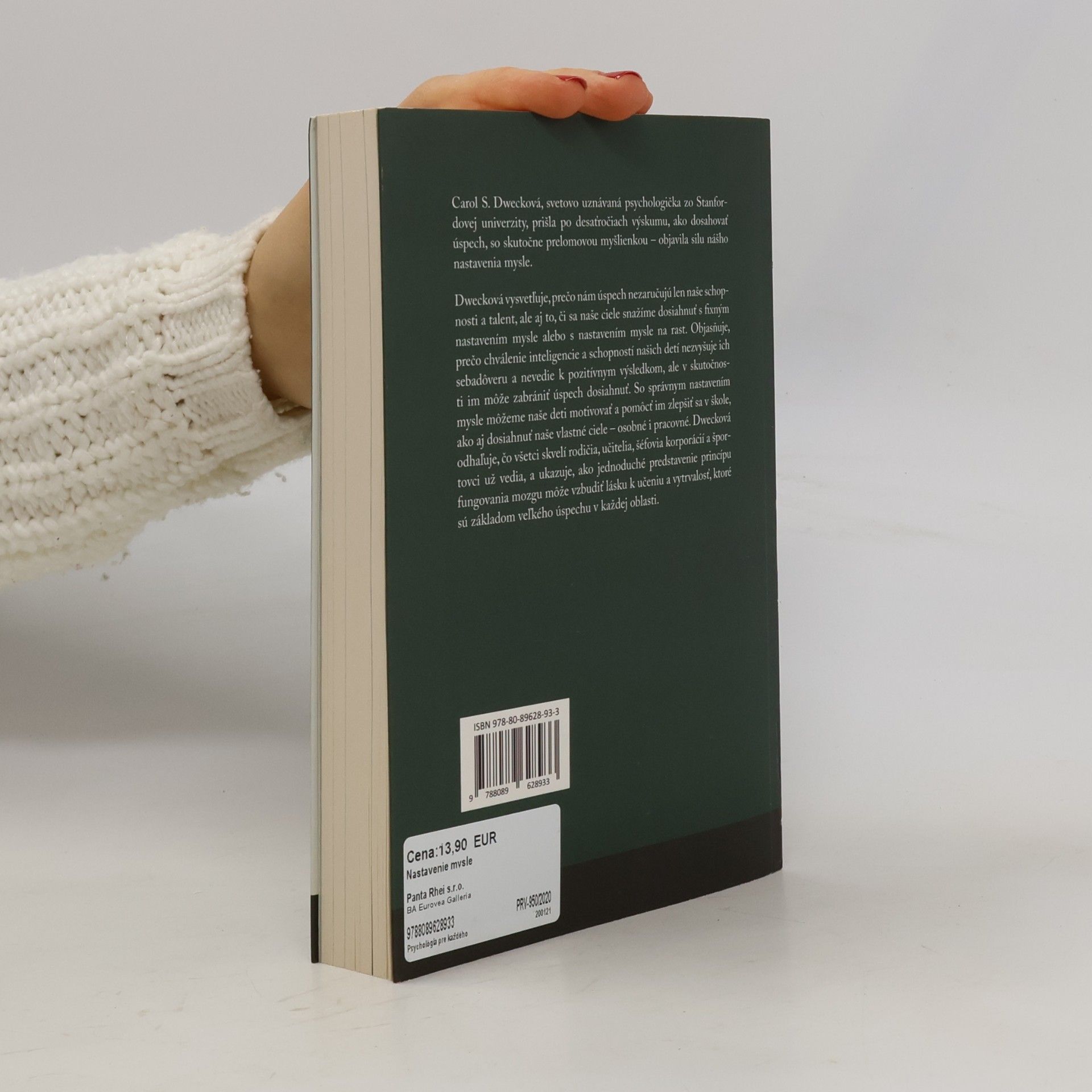Carol Dweck Nastavenie mysle – Nová psychológia úspechu