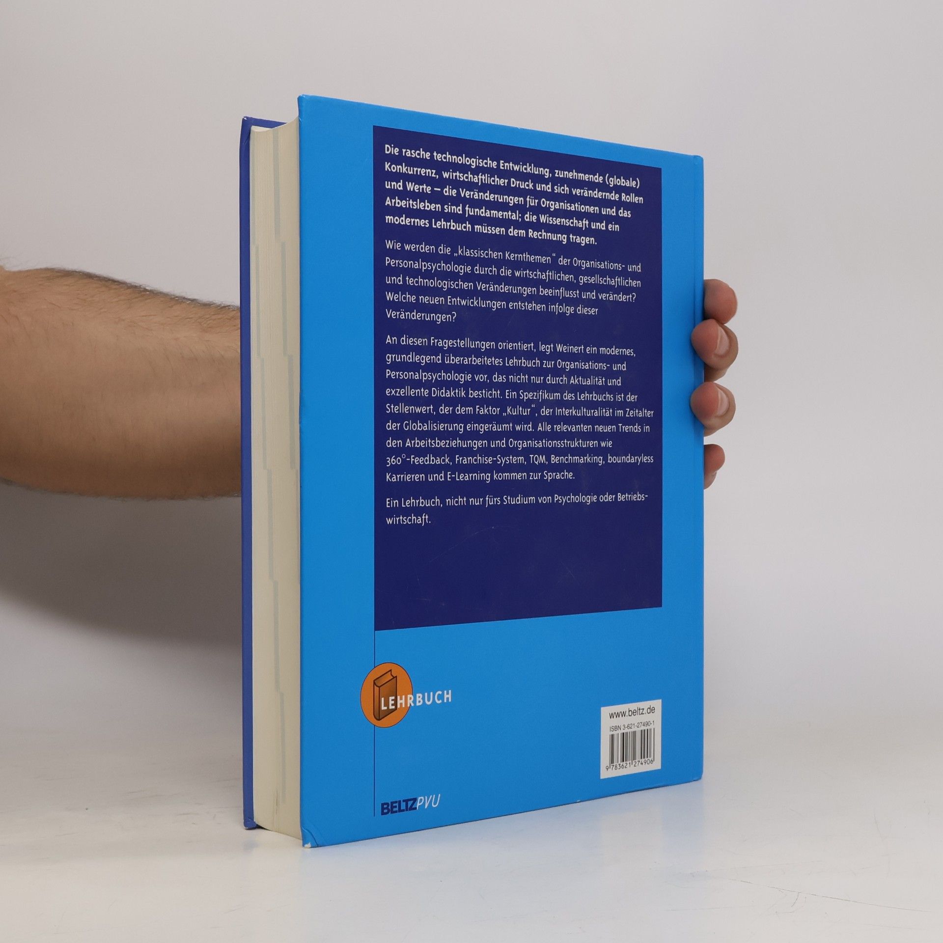 Ansfried B. Weinert Organisations- und Personalpsychologie - 5. Auflage - Lehrbuch