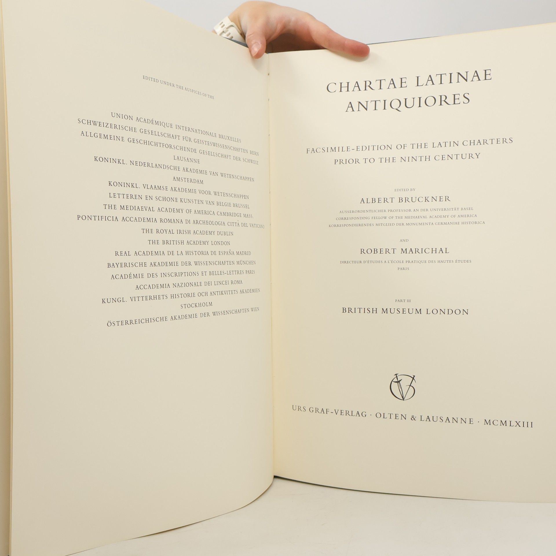 Robert Marichal Chartae Latinae Antiquiores III.