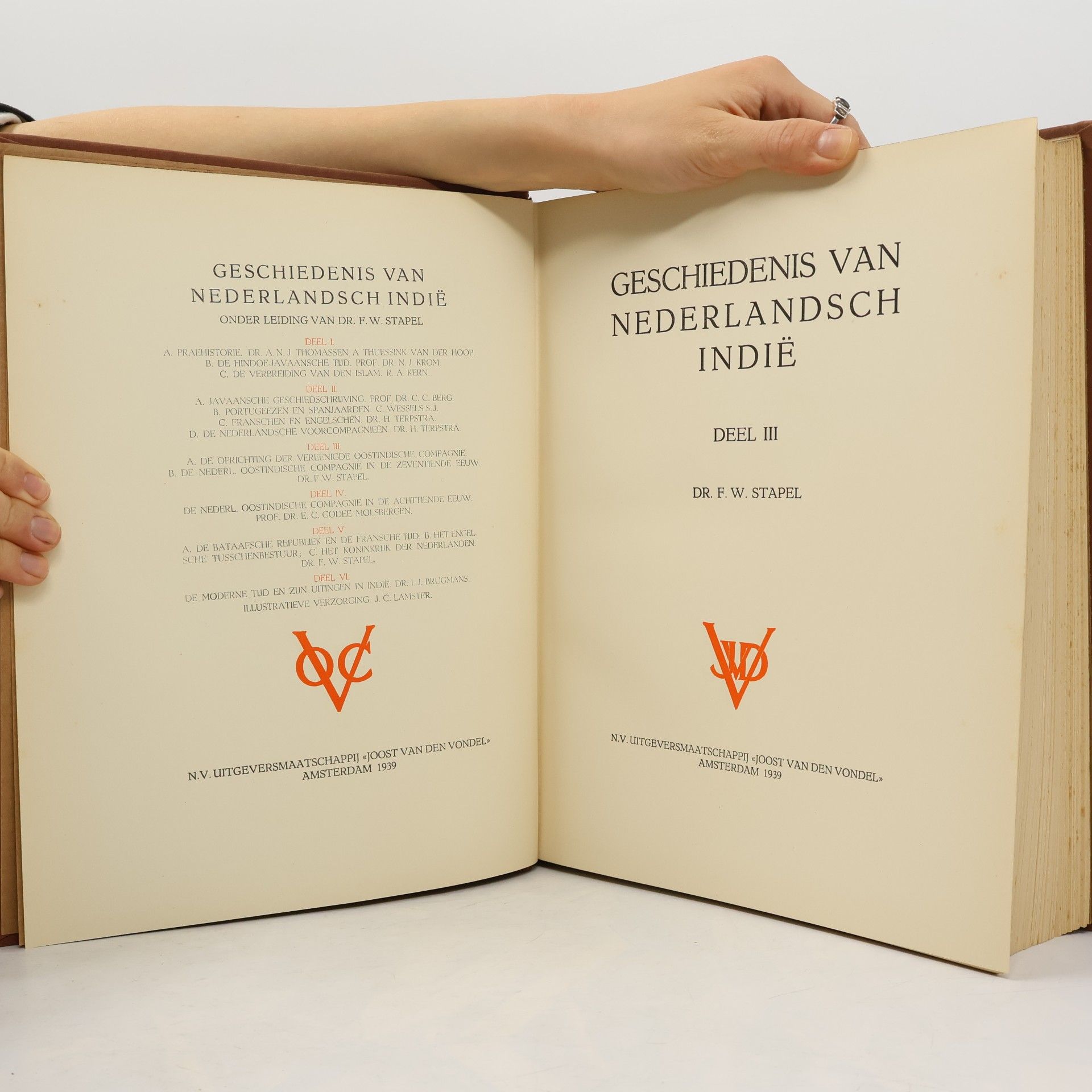 F. W. Stapel Geschiedenis van Nederlandsch Indië. Deel III.