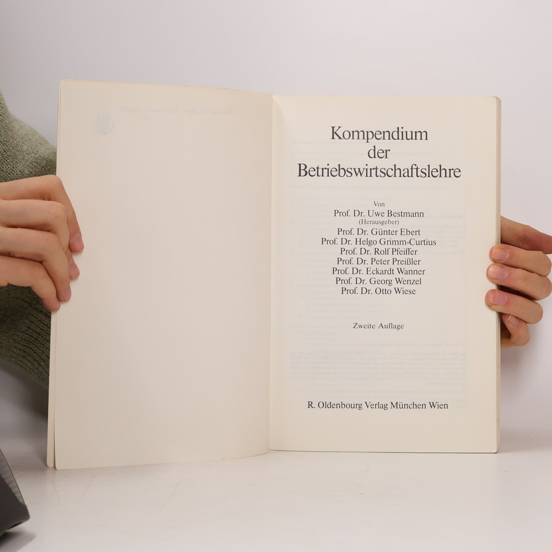 Uwe Bestmann Kompendium der Betriebswirtschaftslehre