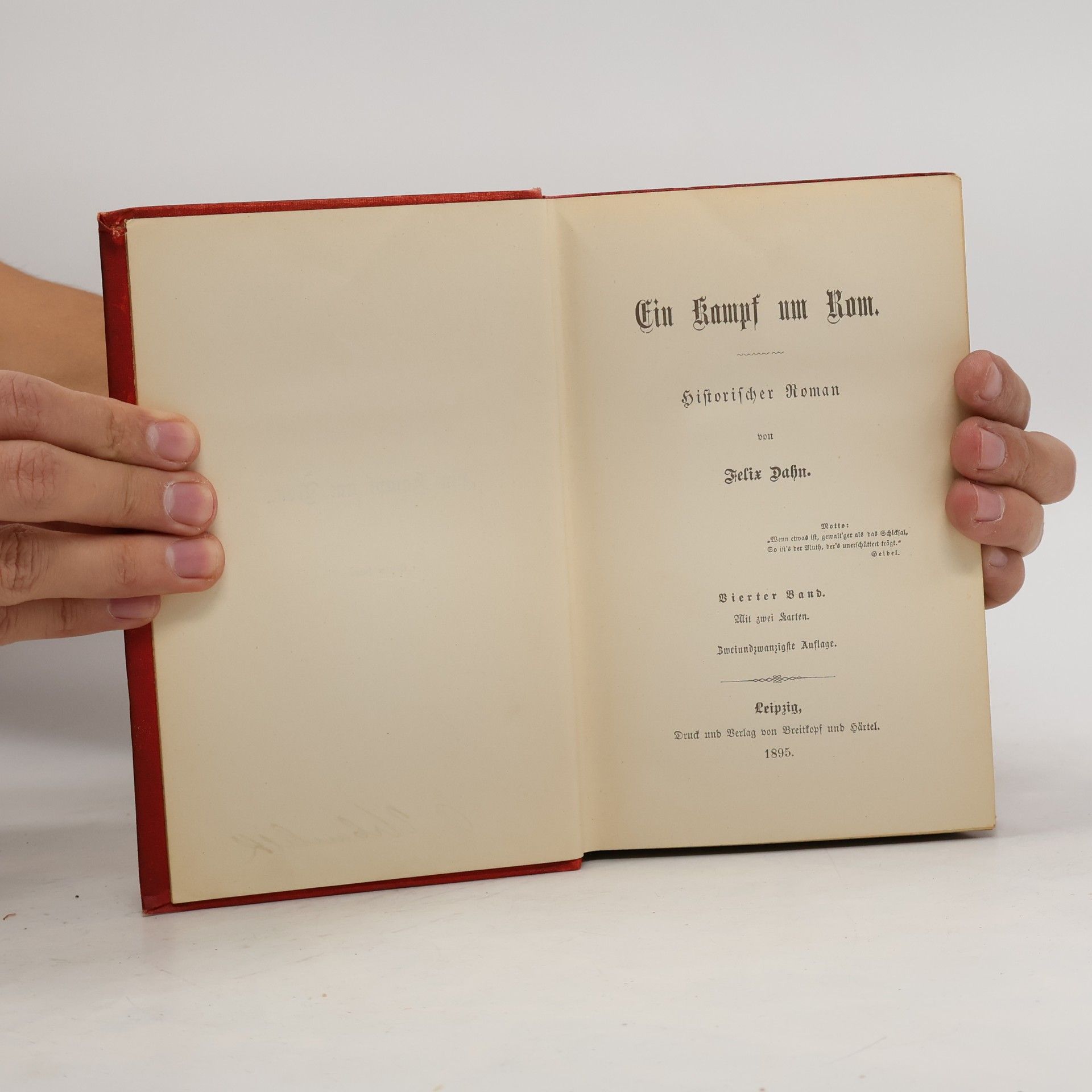 Felix Dahn Ein Kampf um Rom 1