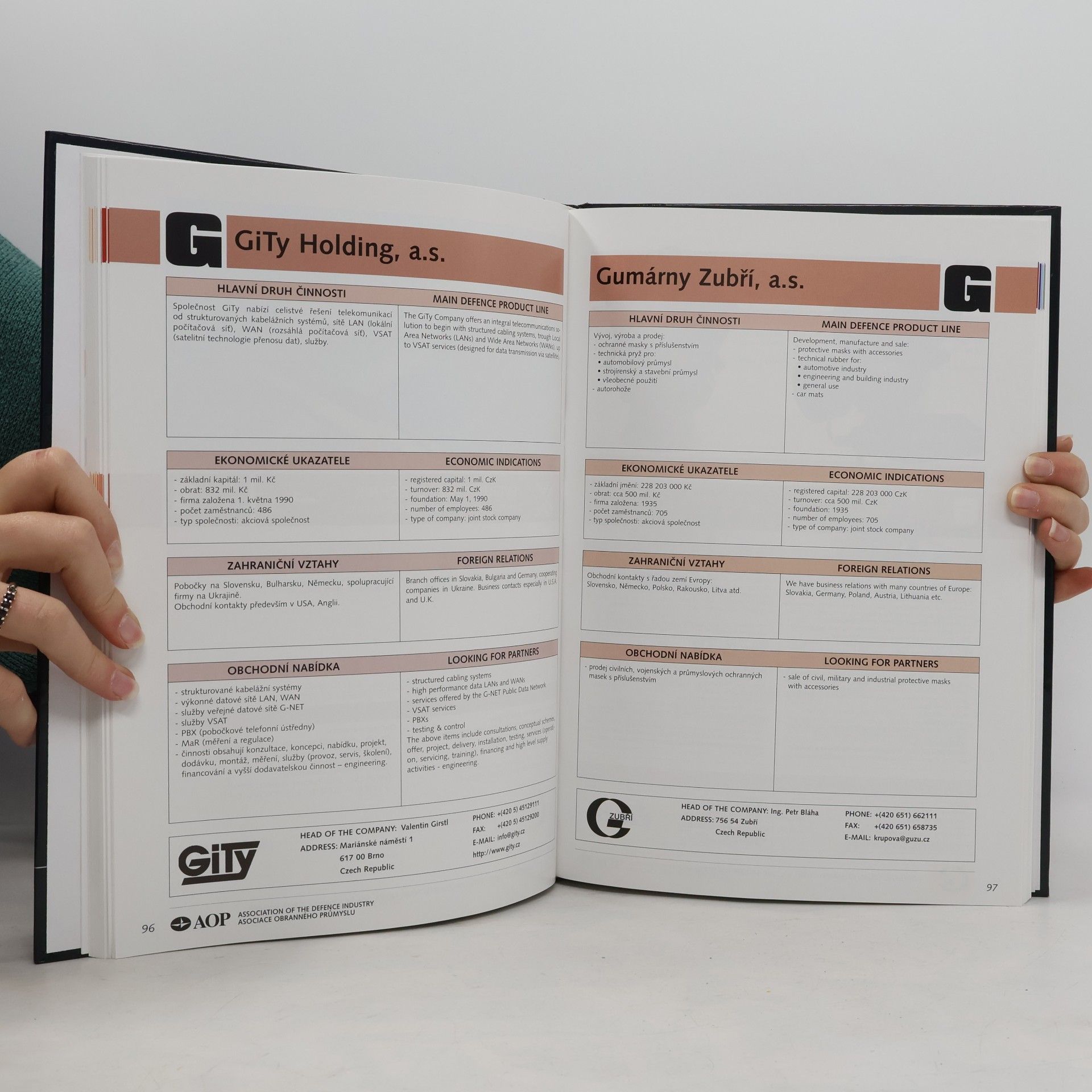 Kolektiv autorů Defence Industry Catalogue. Katalog obranného průmyslu 1999-2000.