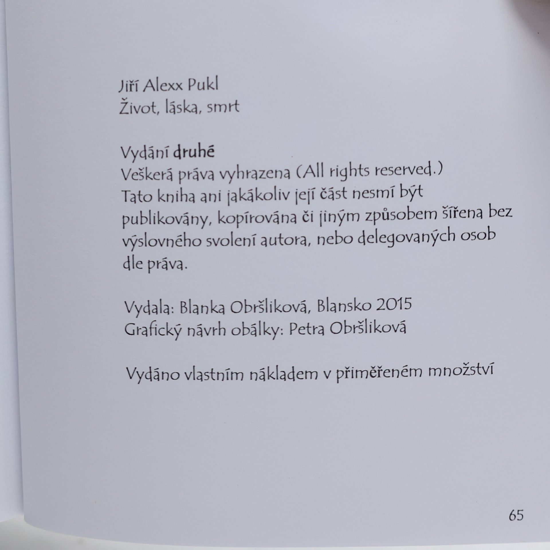 Jiří Alexx Pukl ŽIVOT ♥ LÁSKA † SMRT