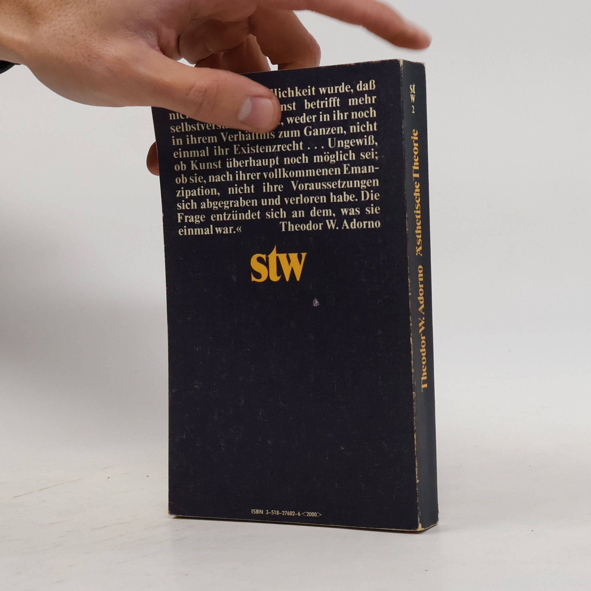 Theodor W. Adorno Ästhetische Theorie