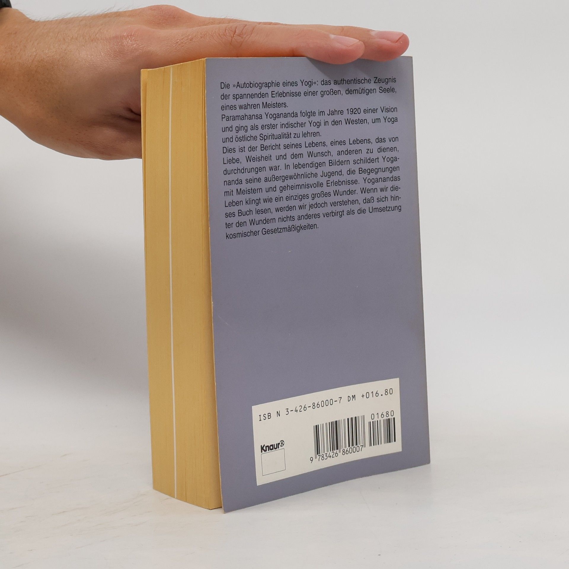Paramhansa Yoganda Autobiographie eines Yogi