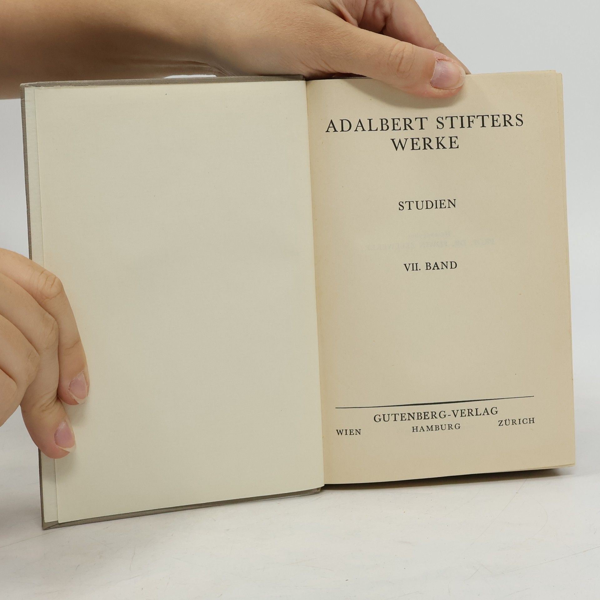 Adalbert Stifter Studien IV.
