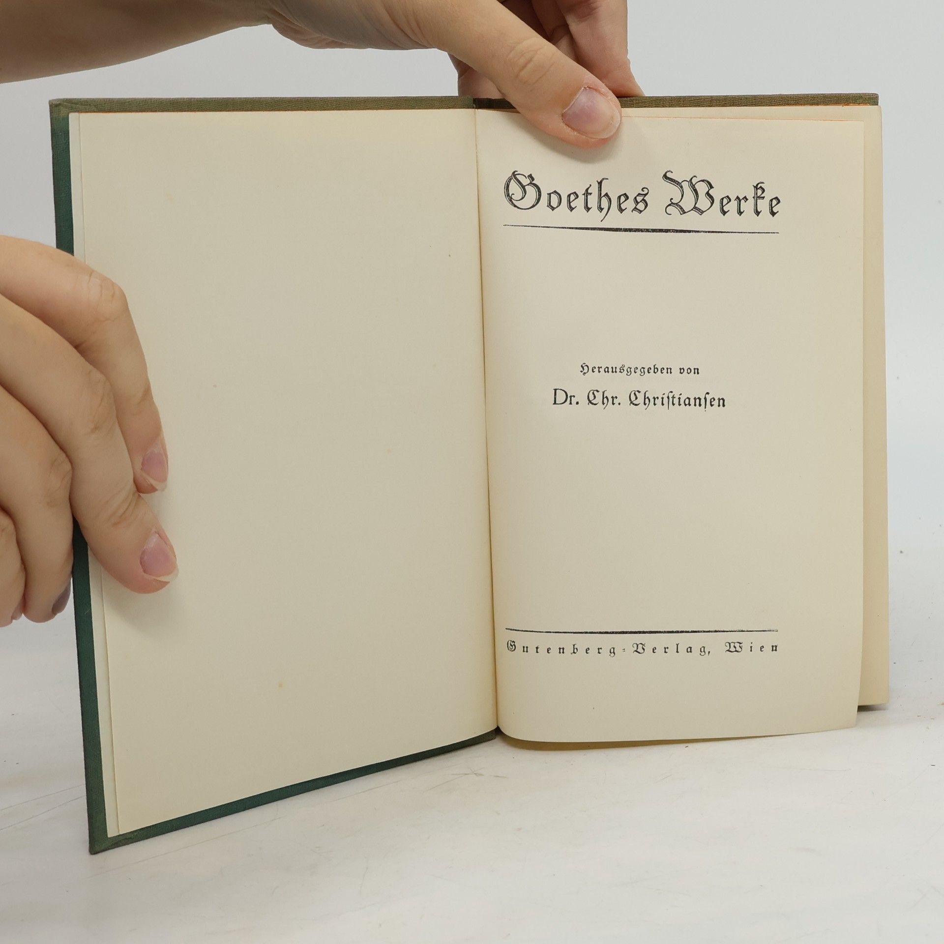 Johann Wolfgang von Goethe Goethes Werke: Dichtung und Wahrheit. Band IV.