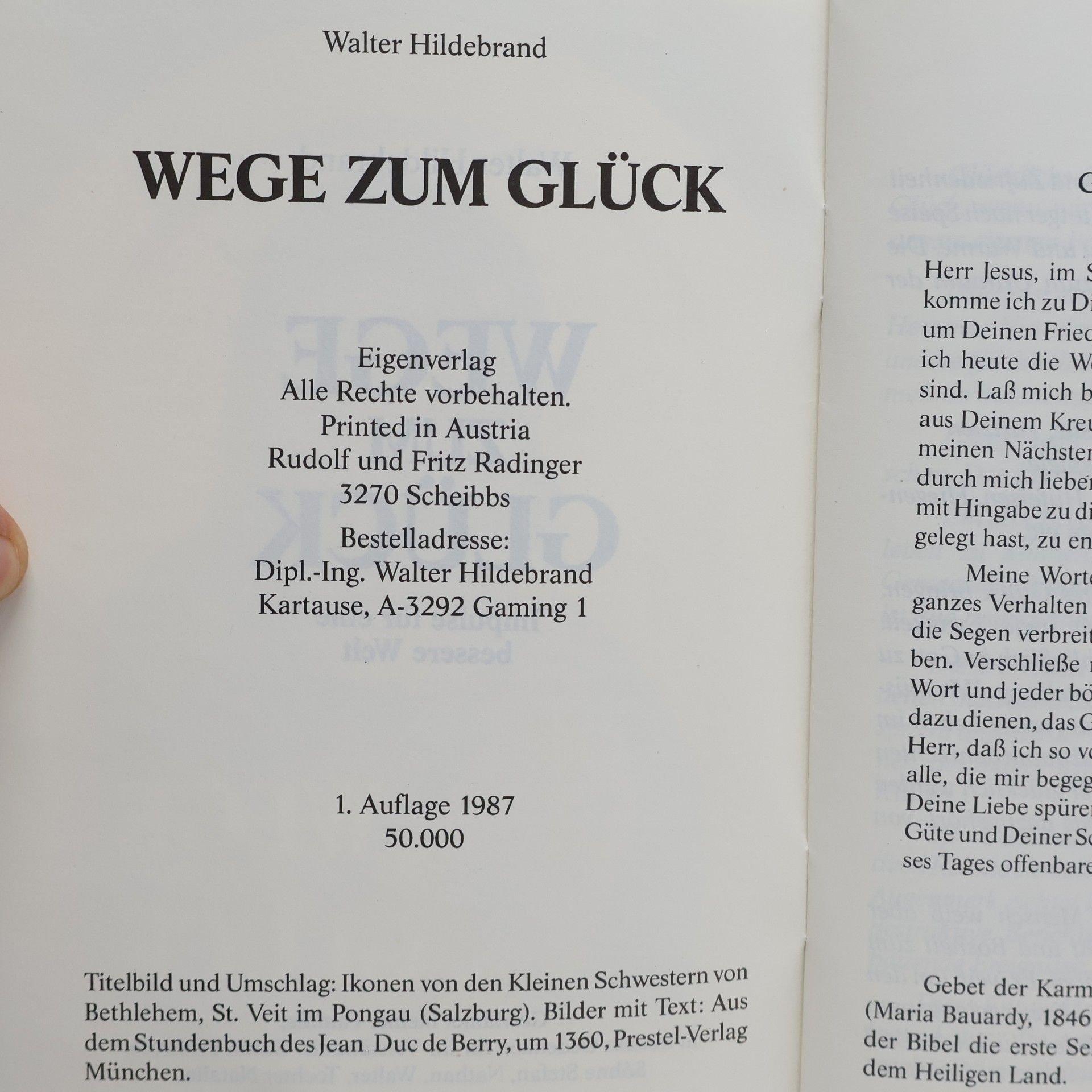 Walter Hildebrand Wege zum Glück