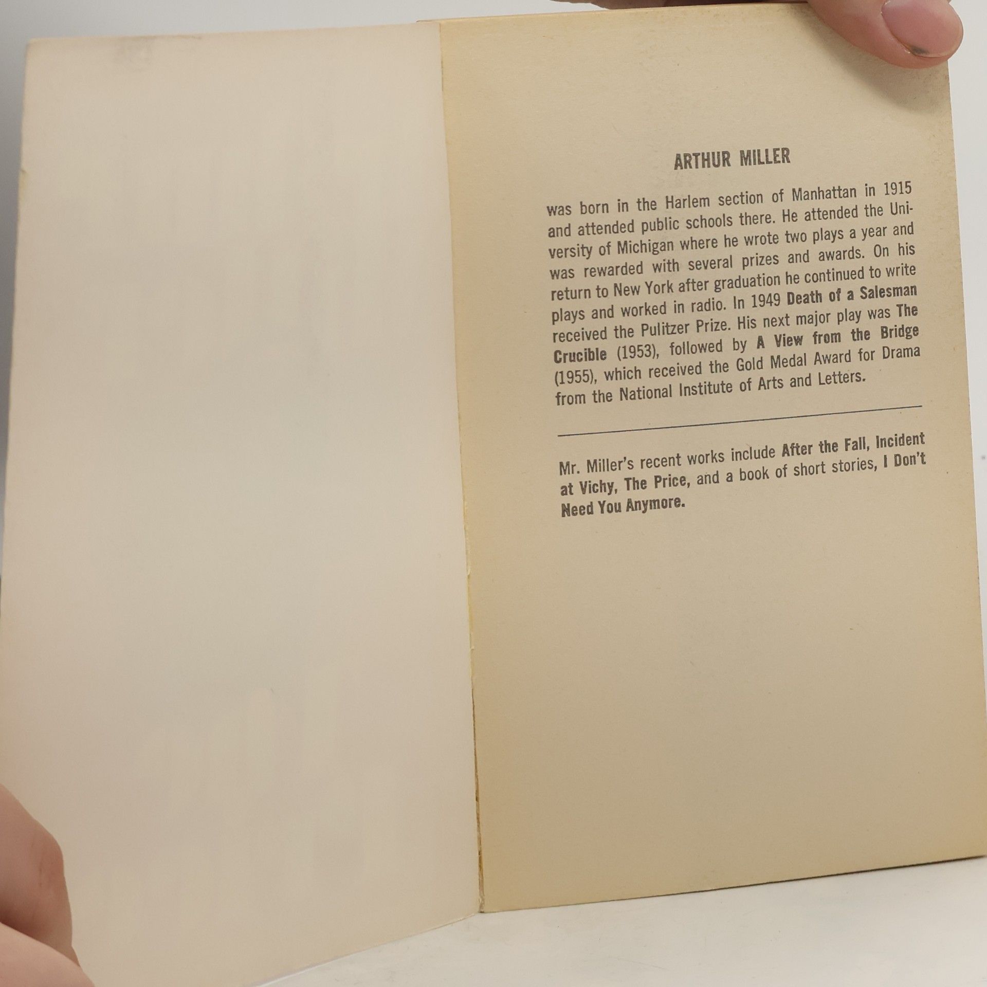 Arthur Miller The Price