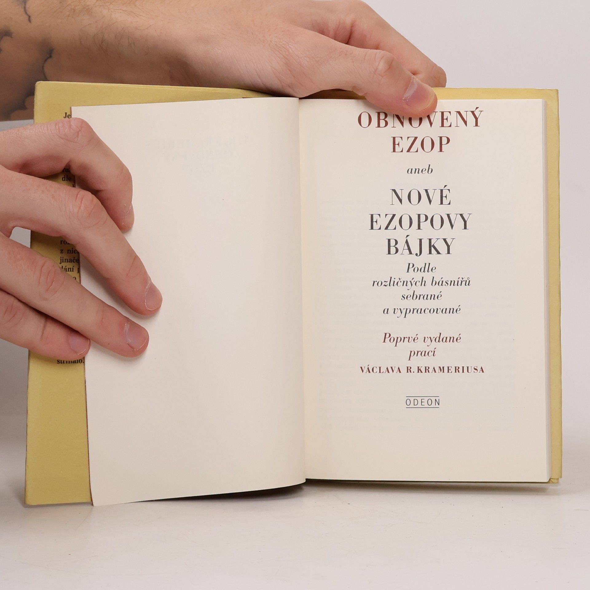 Václav Rodomil Kramerius Obnovený Ezop aneb Nové Ezopovy bájky
