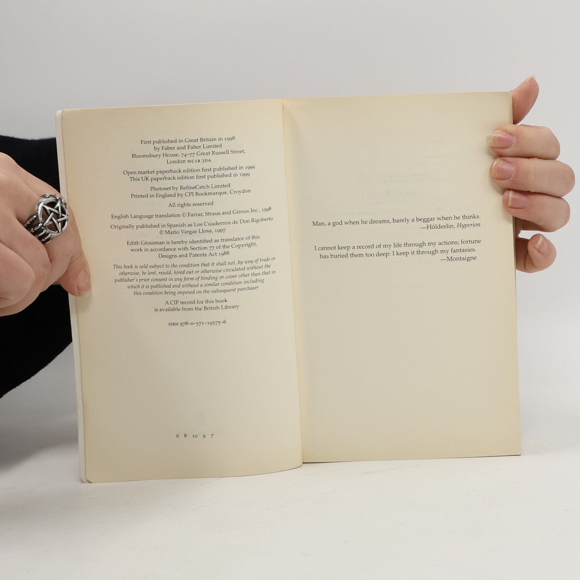 Mario Vargas Llosa The Notebooks of Don Rigoberto