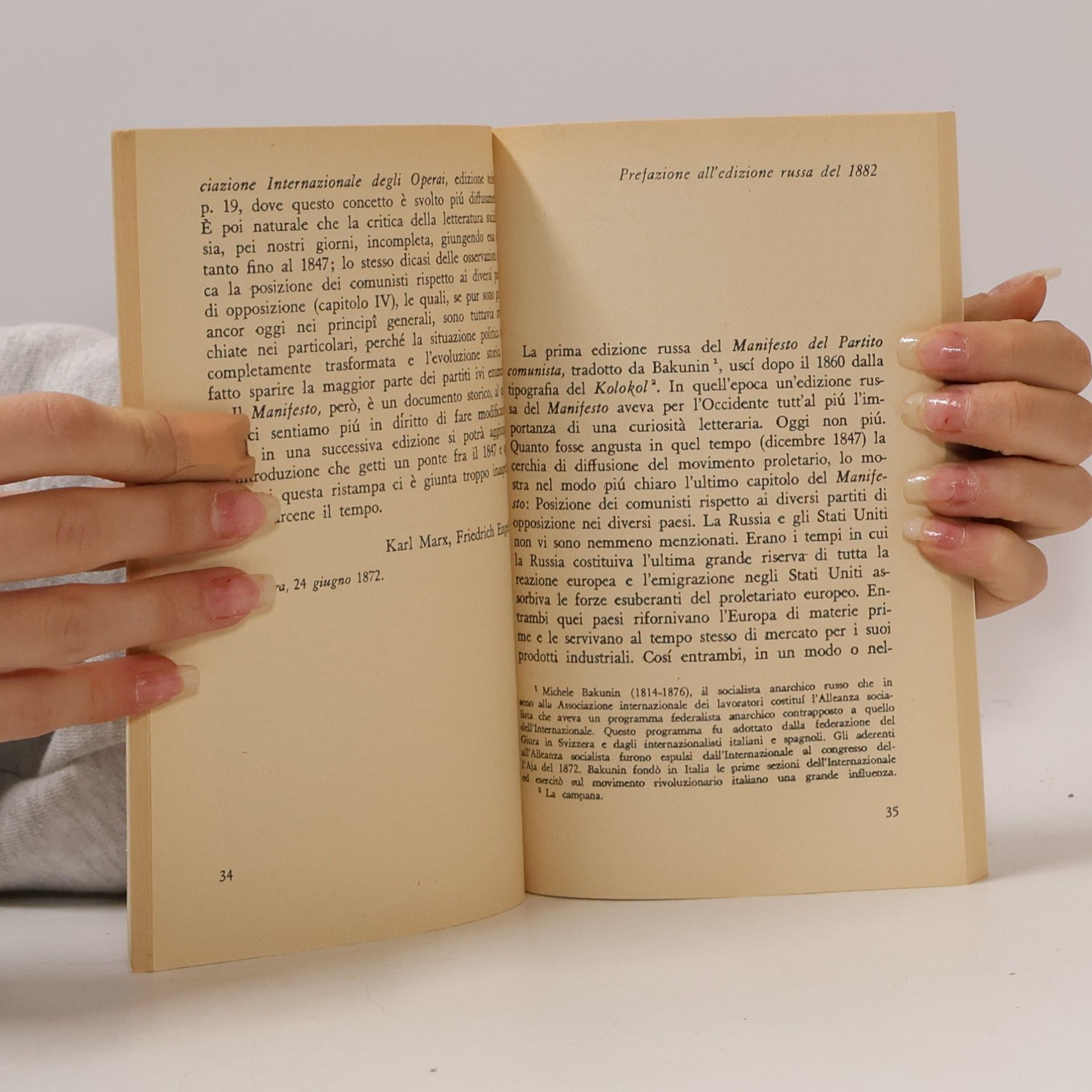 Karl Marx Manifesto del partito comunista