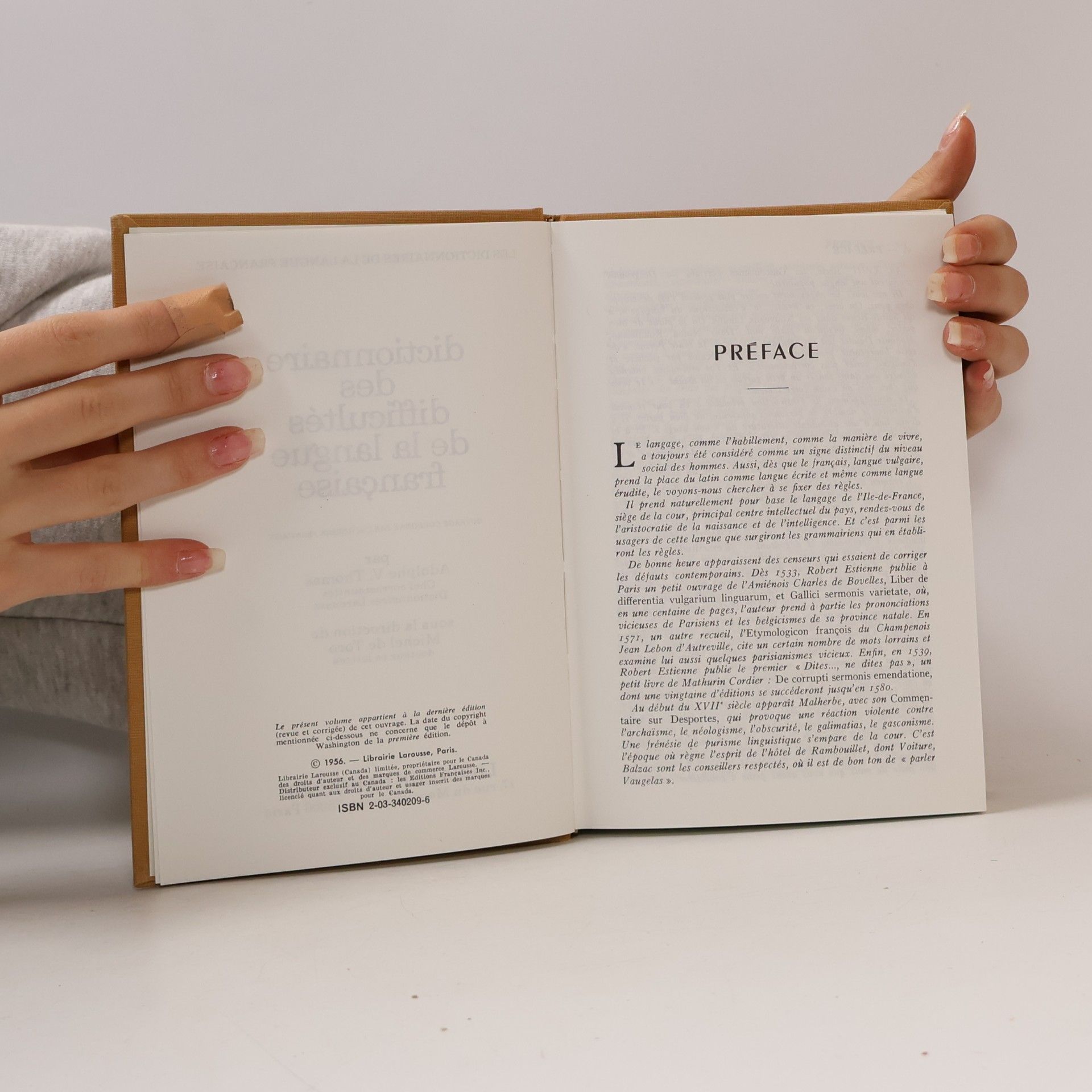 Adolphe V. Thomas Dictionnaire des difficultés de la langue française