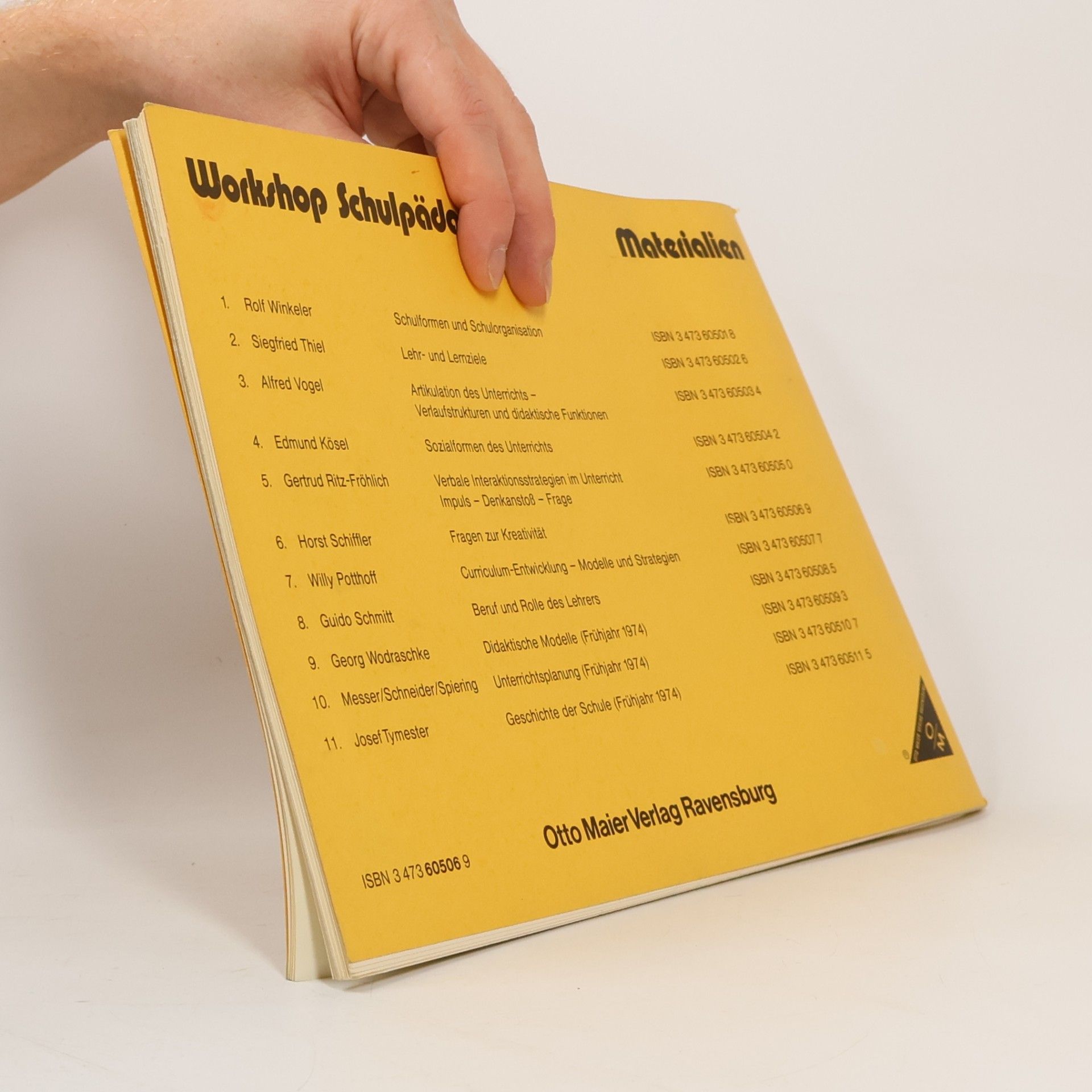 Horst Schiffler Workshop Schulpädagogik - 6: Fragen zur Kreativität