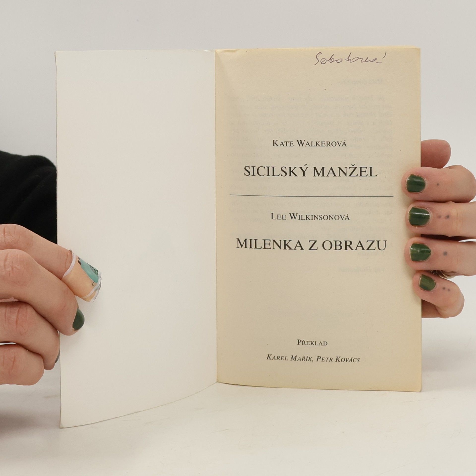 Kate Walker Sicilský manžel / Milenka z obrazu