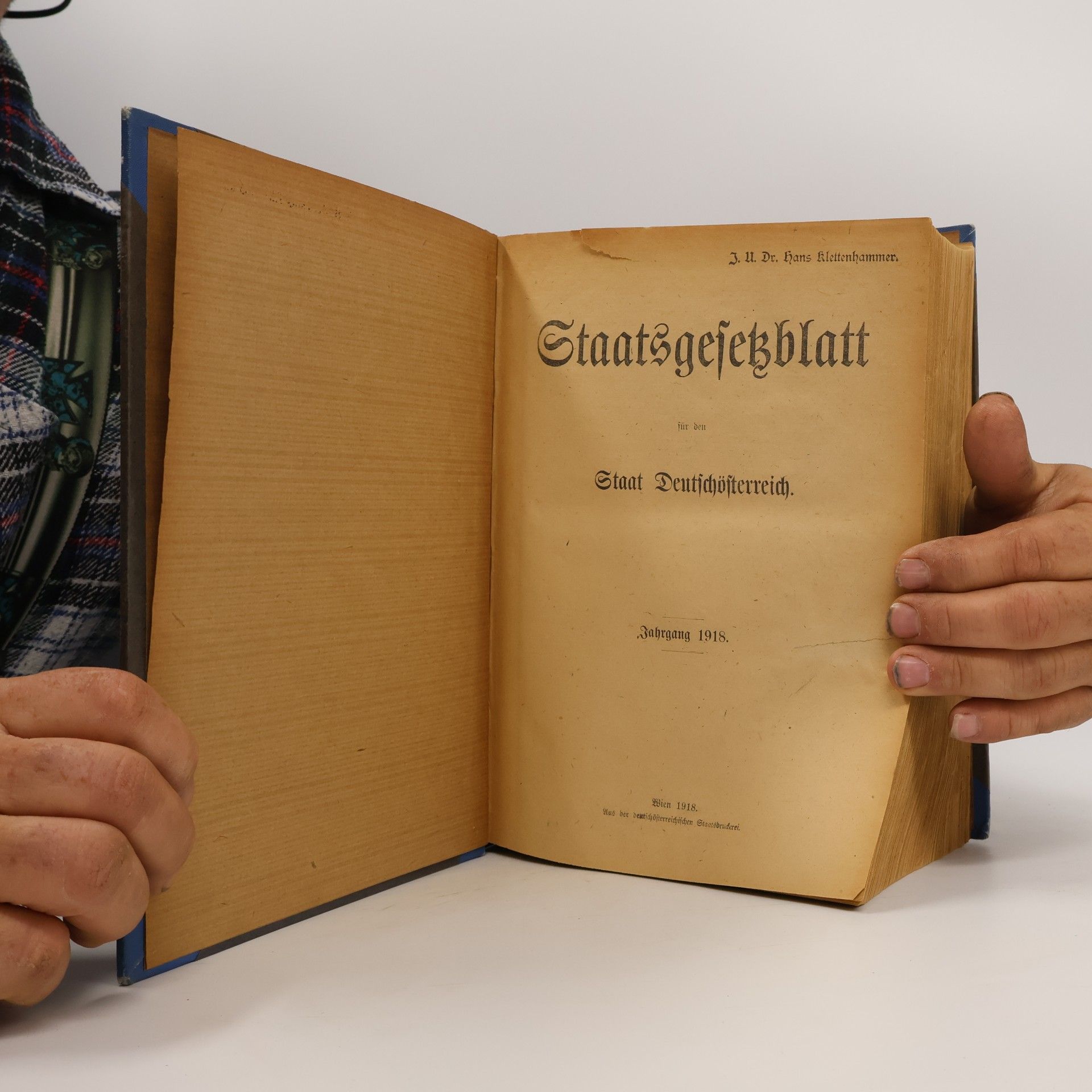 Hans Klettenhammer Staats-Gesetzblatt