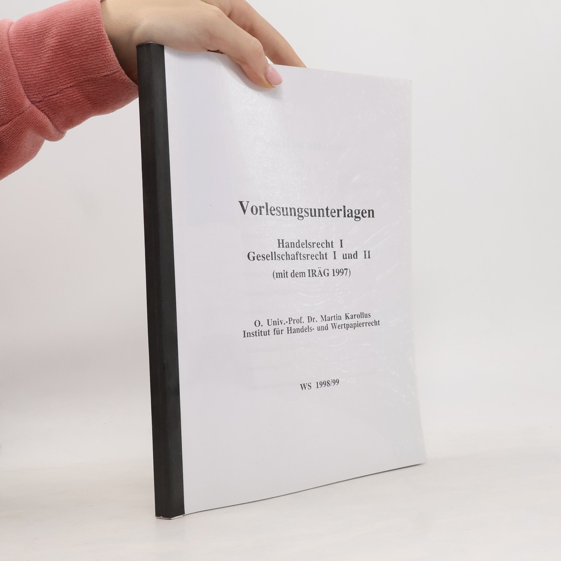 Martin Karollus Vorlesungsunterlagen
