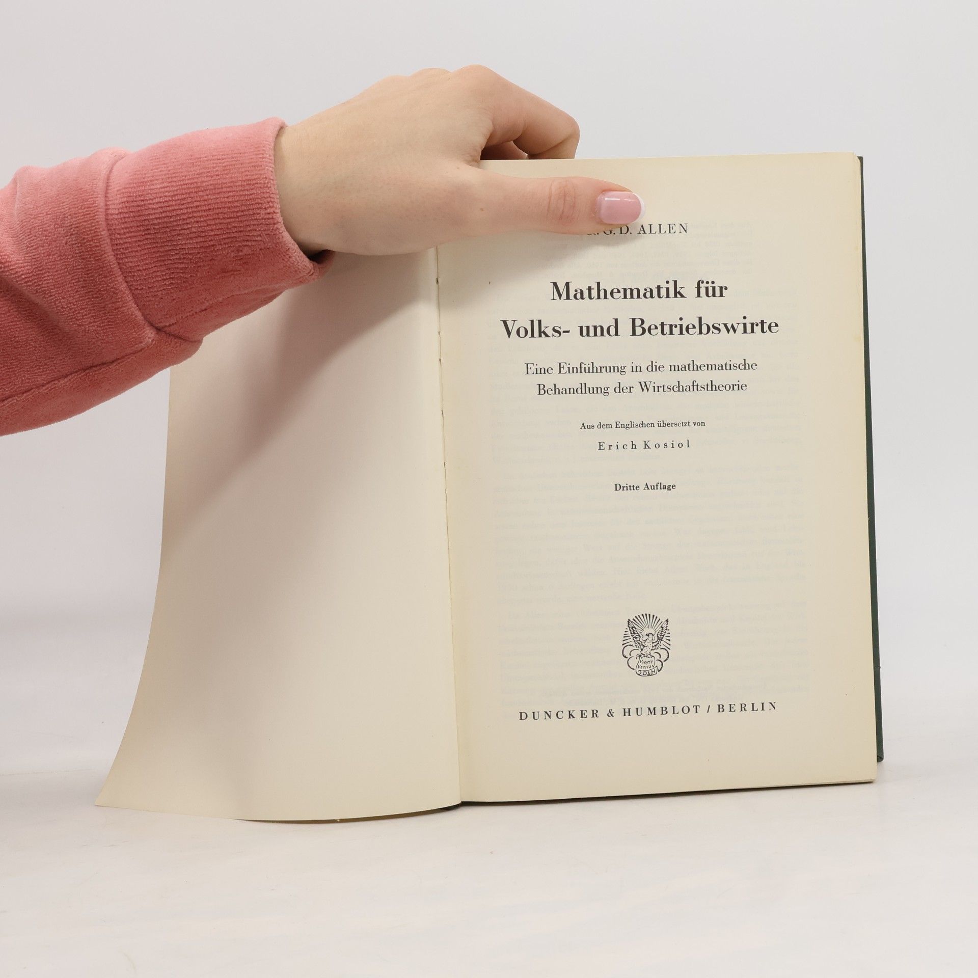 R.G.D. Allen Mathematik für Volks-und Betriebswirte