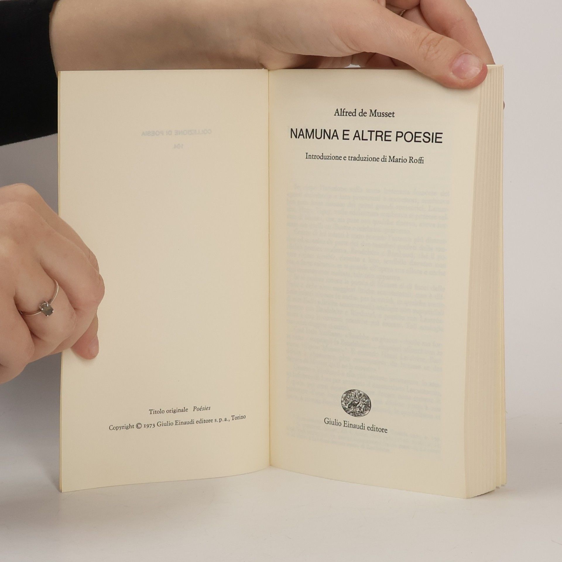 Alfred de Musset Namuna e altre poesie