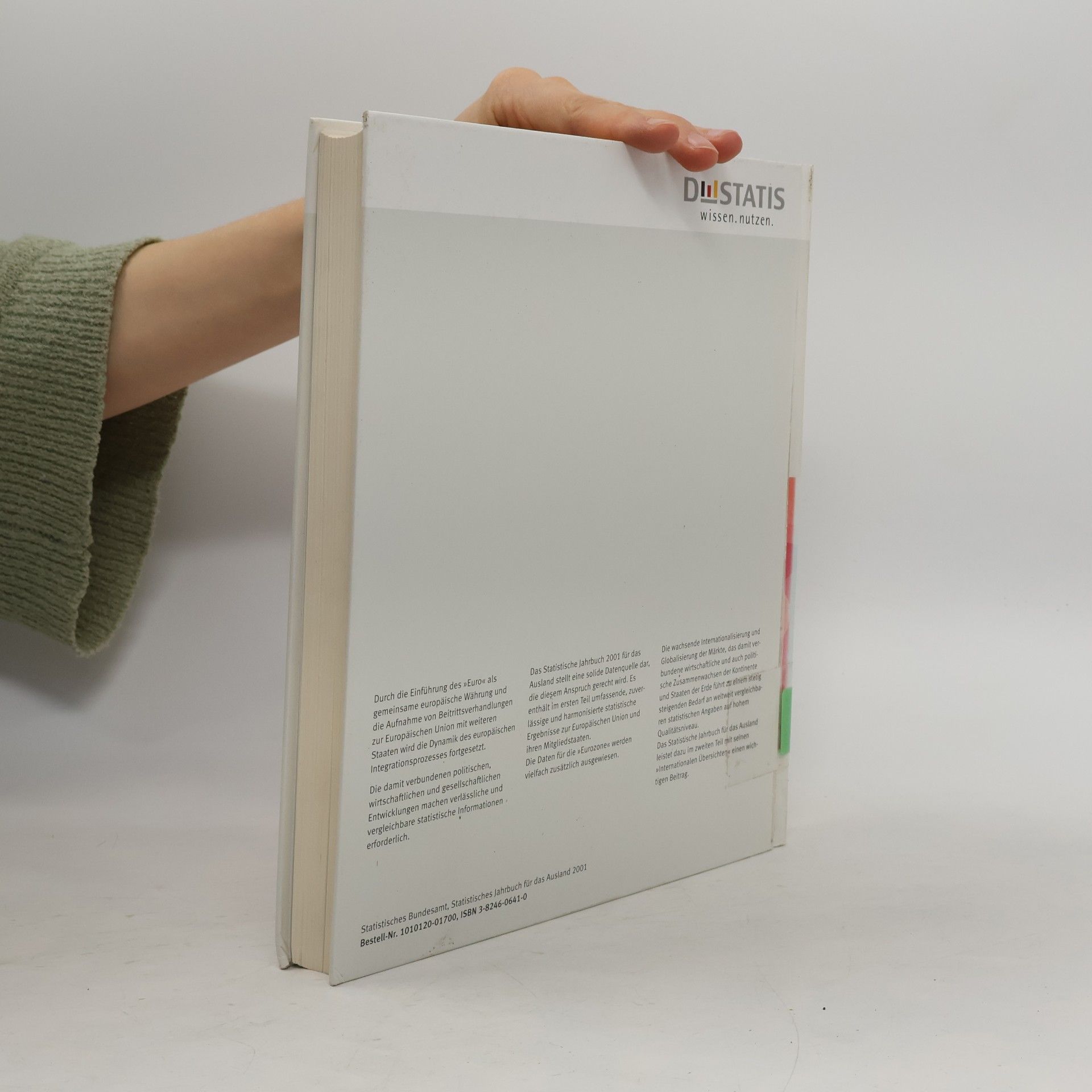 Statistisches Bundesamt Statistisches Jahrbuch 2001