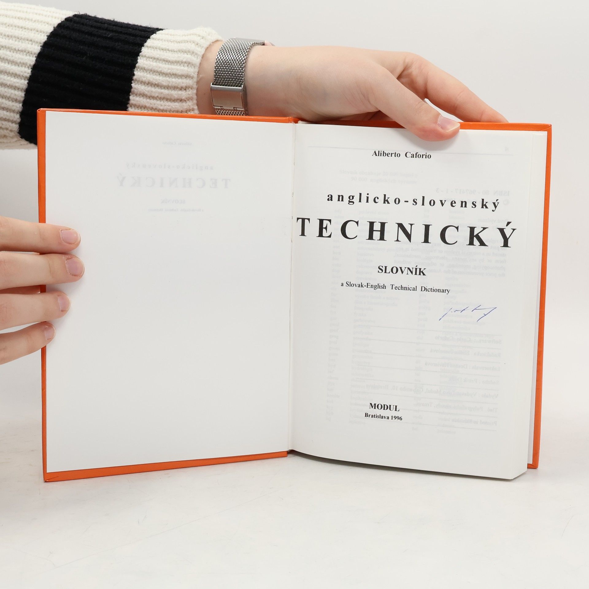 Aliberto Caforio Anglicko-slovenský technický slovník