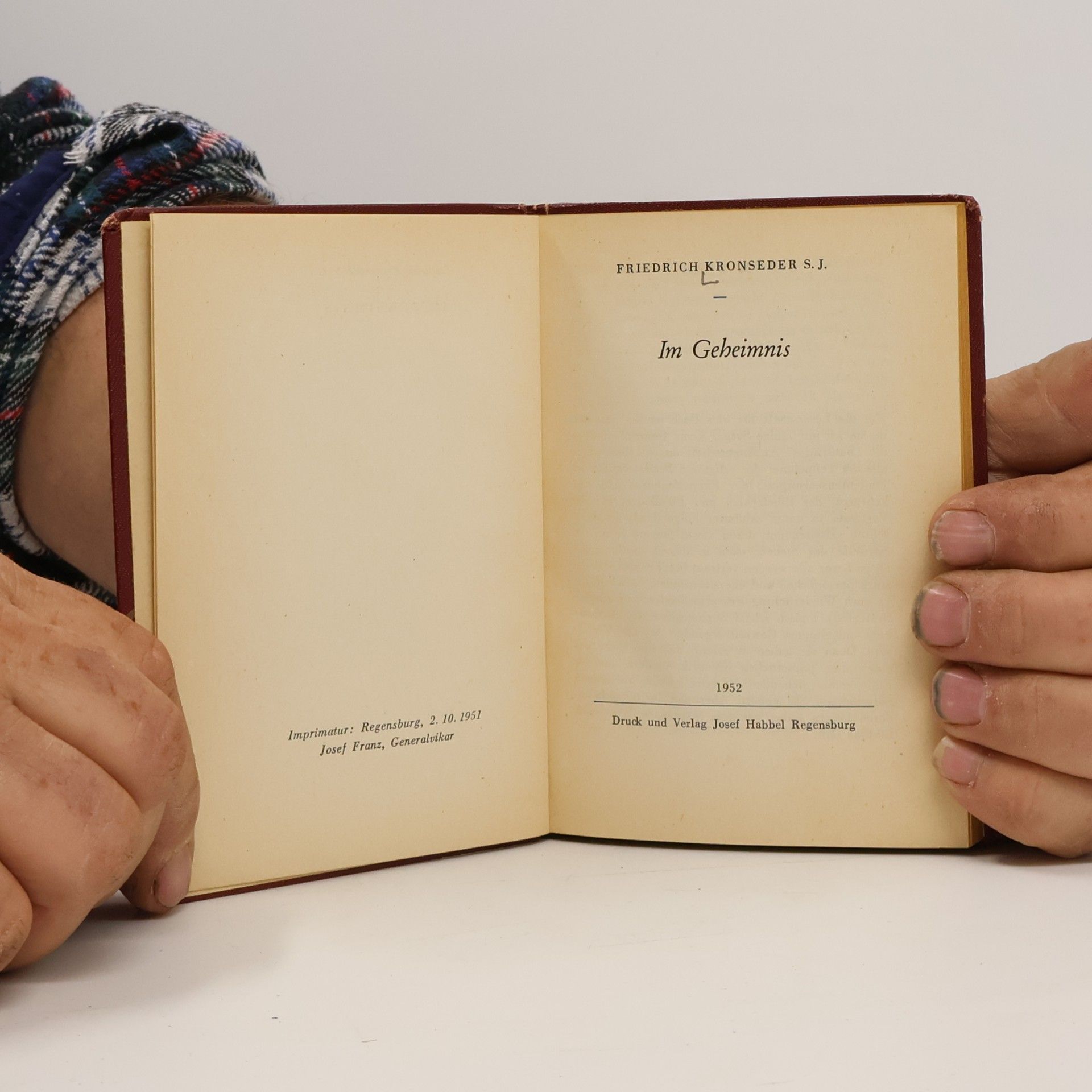 Friedrich Kronseder Im Geheimnis