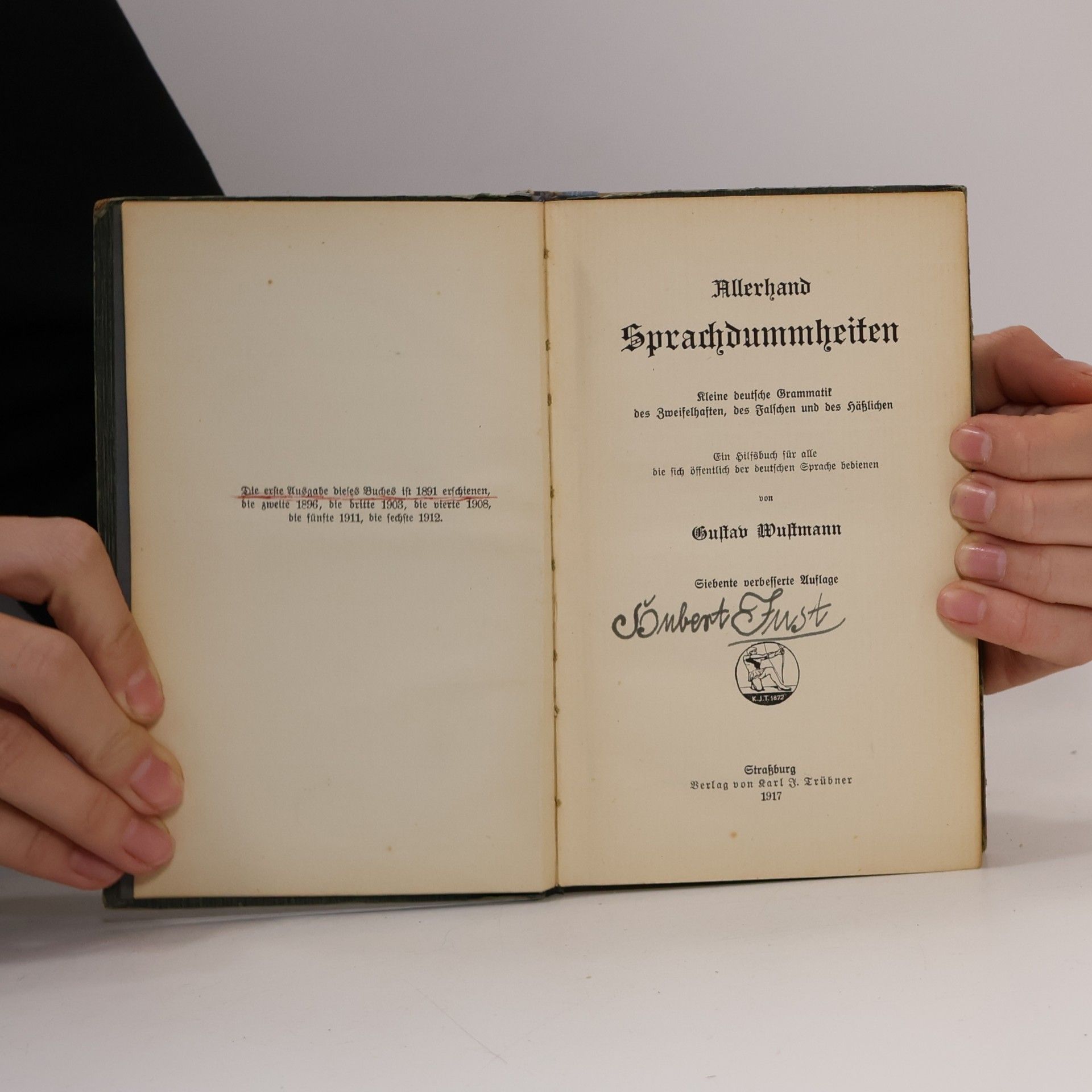 Gustav Wustmann Allerhand Sprachdummheiten