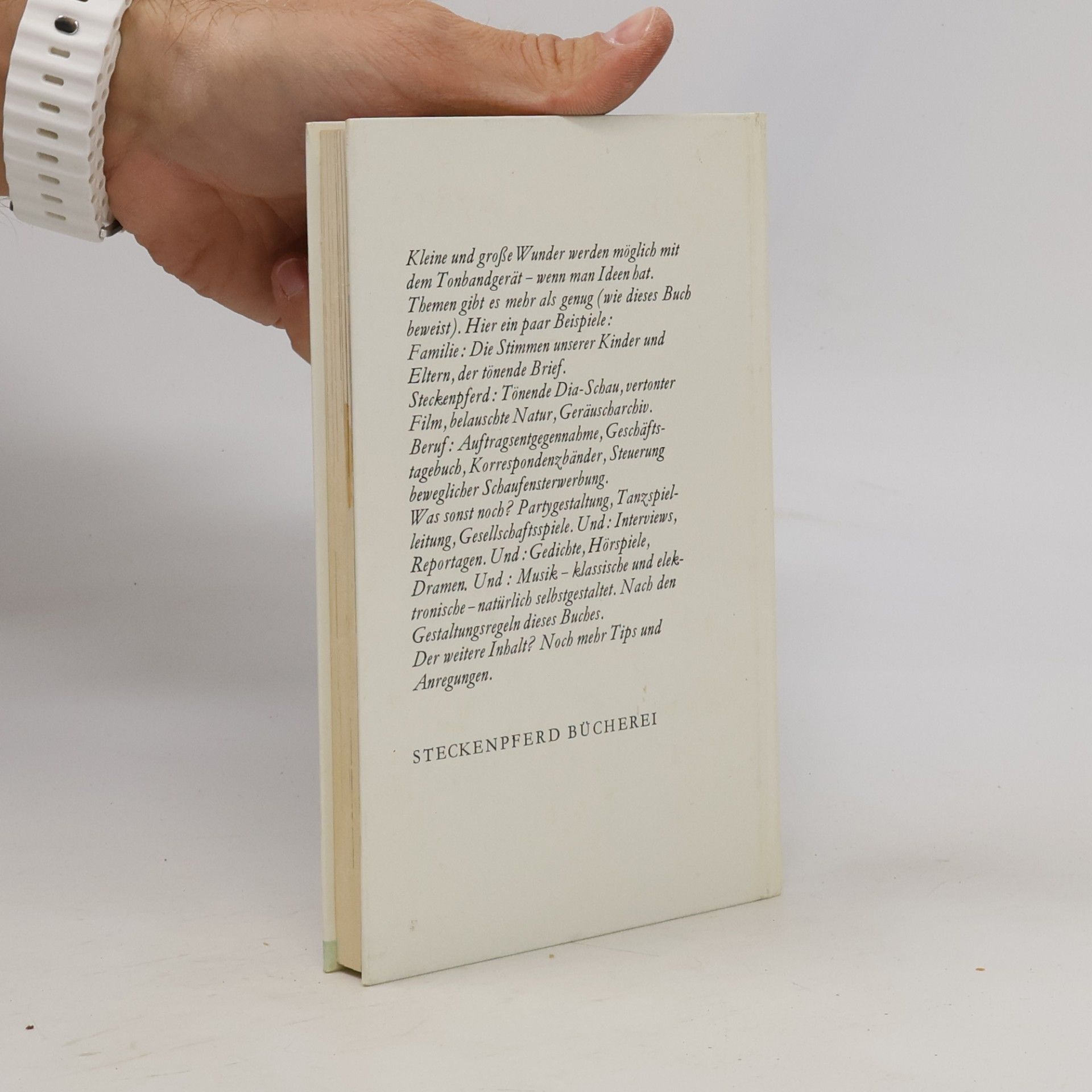 Joachim G. Staab Freude an Tonband
