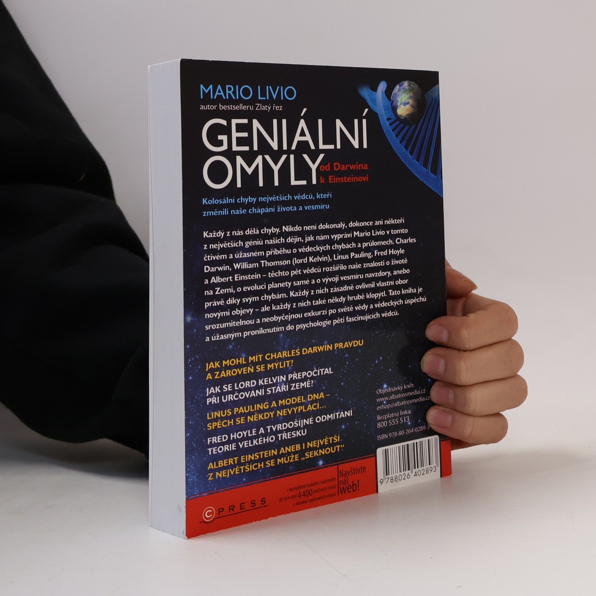 Mario Livio Geniální omyly. Od Darwina k Einsteinovi