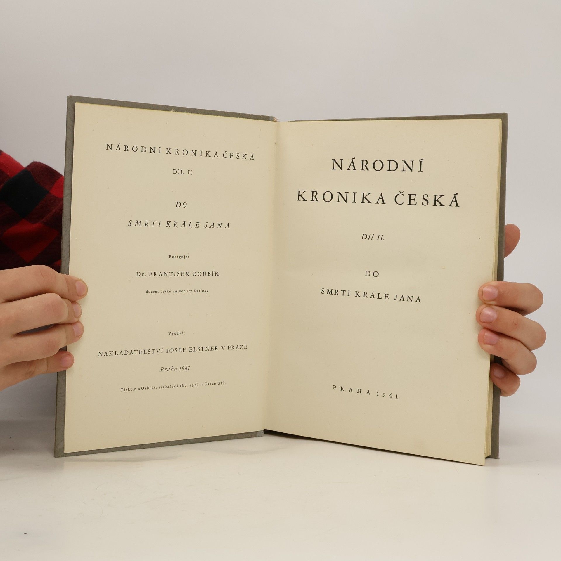 František Roubík Národní kronika česká II