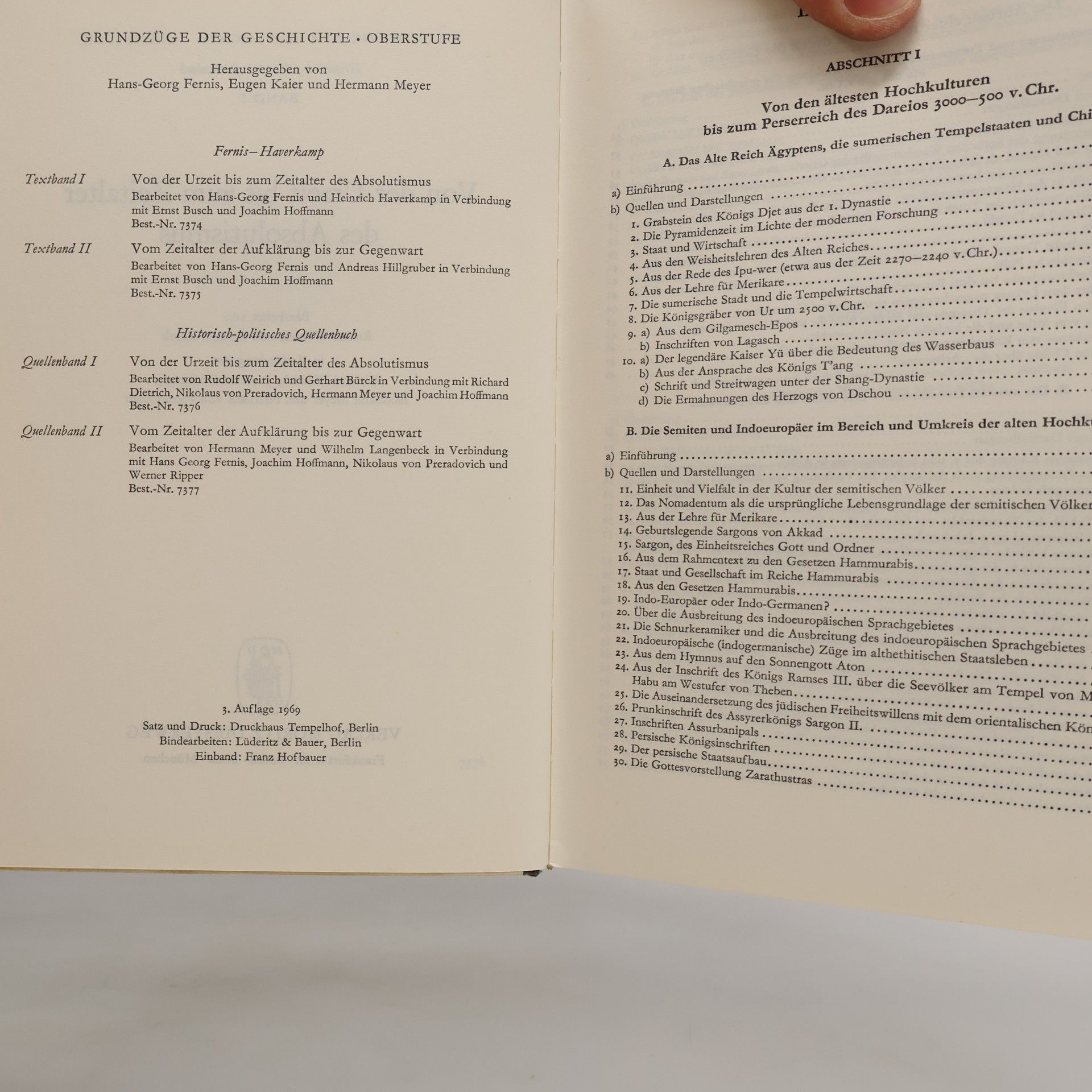 Auteurscollectief Grundzüge der Geschichte Oberstufe Quellenband I
