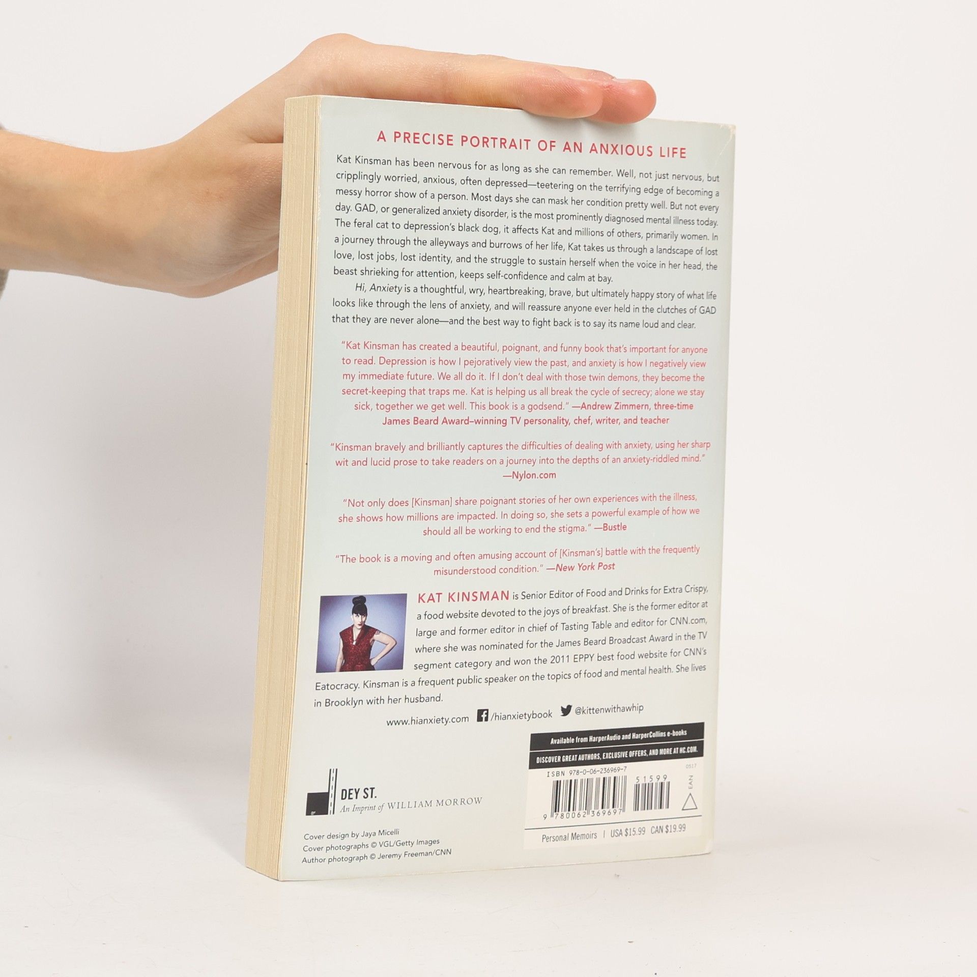 Kat Kinsman Hi, Anxiety