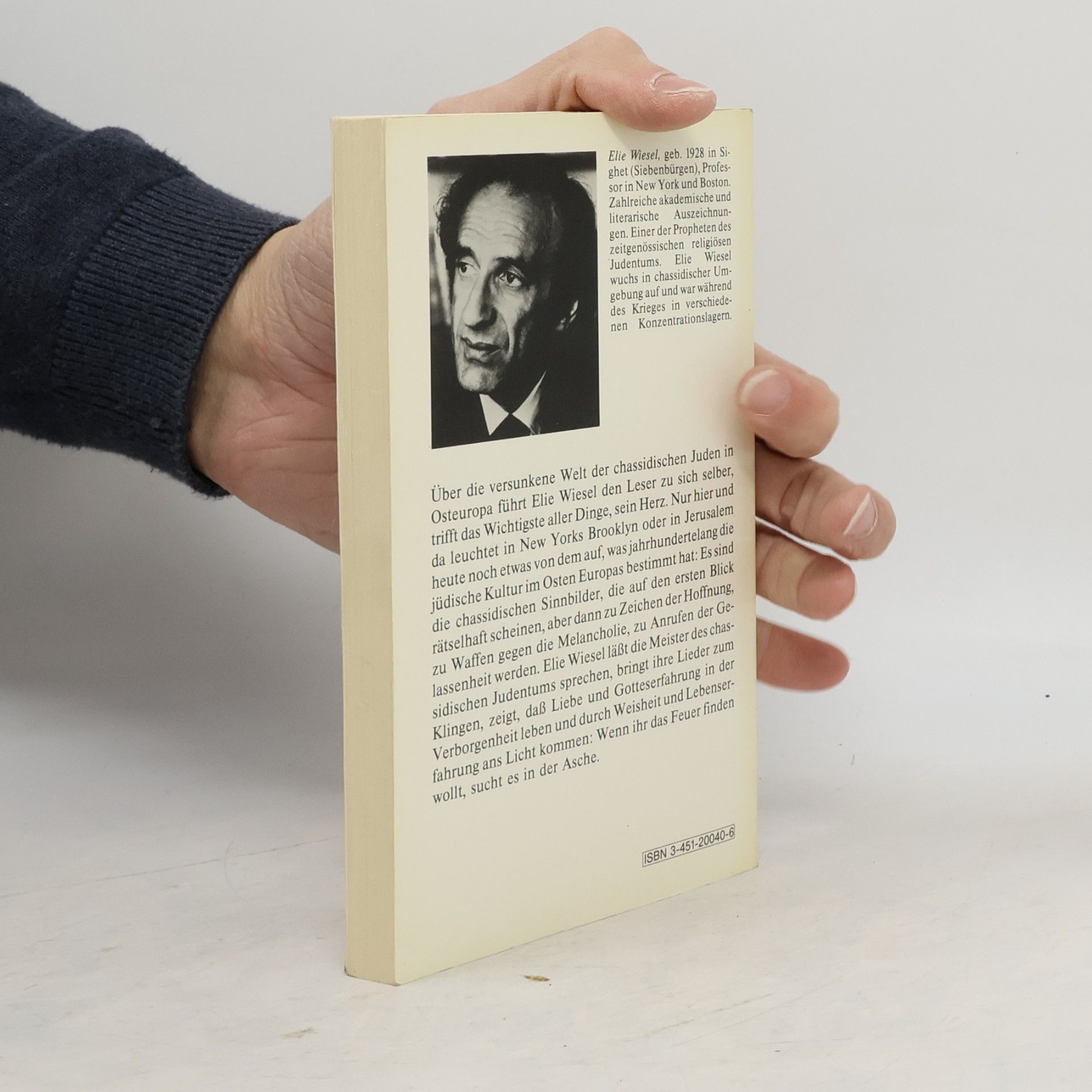 Elie Wiesel Geschichten gegen die Melancholie. die Weisheit der chassidischen Meister