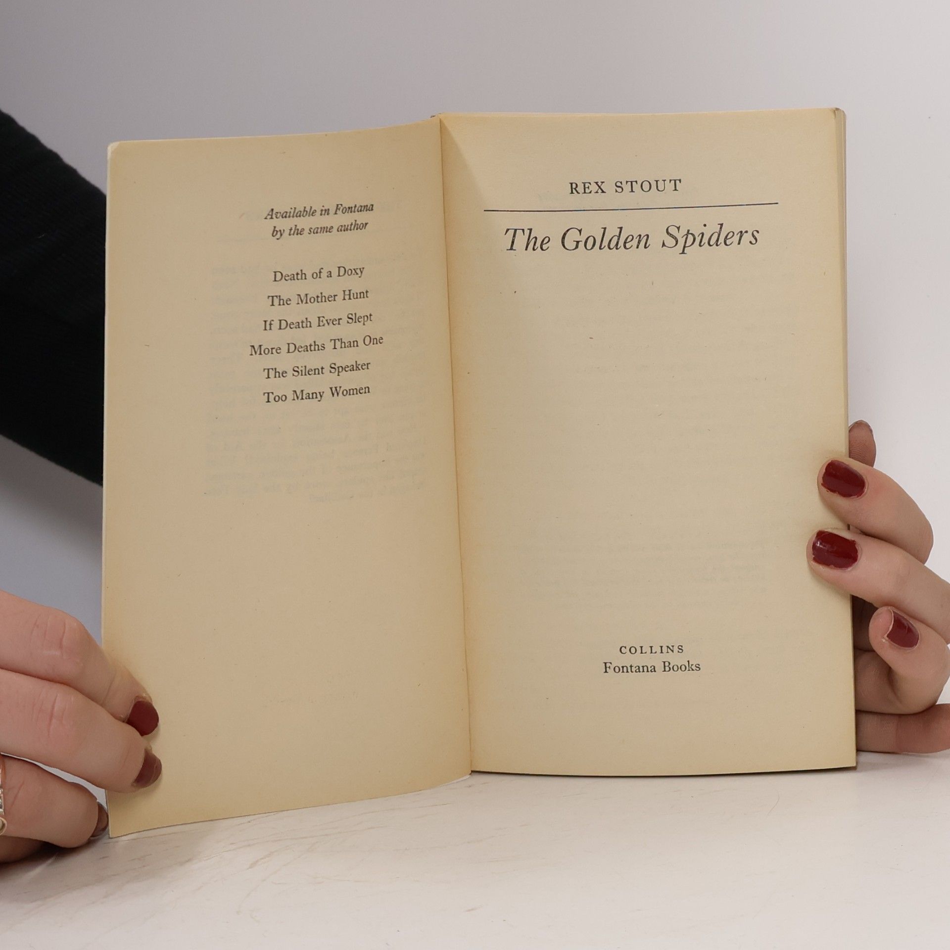 Rex Stout The Golden Spiders
