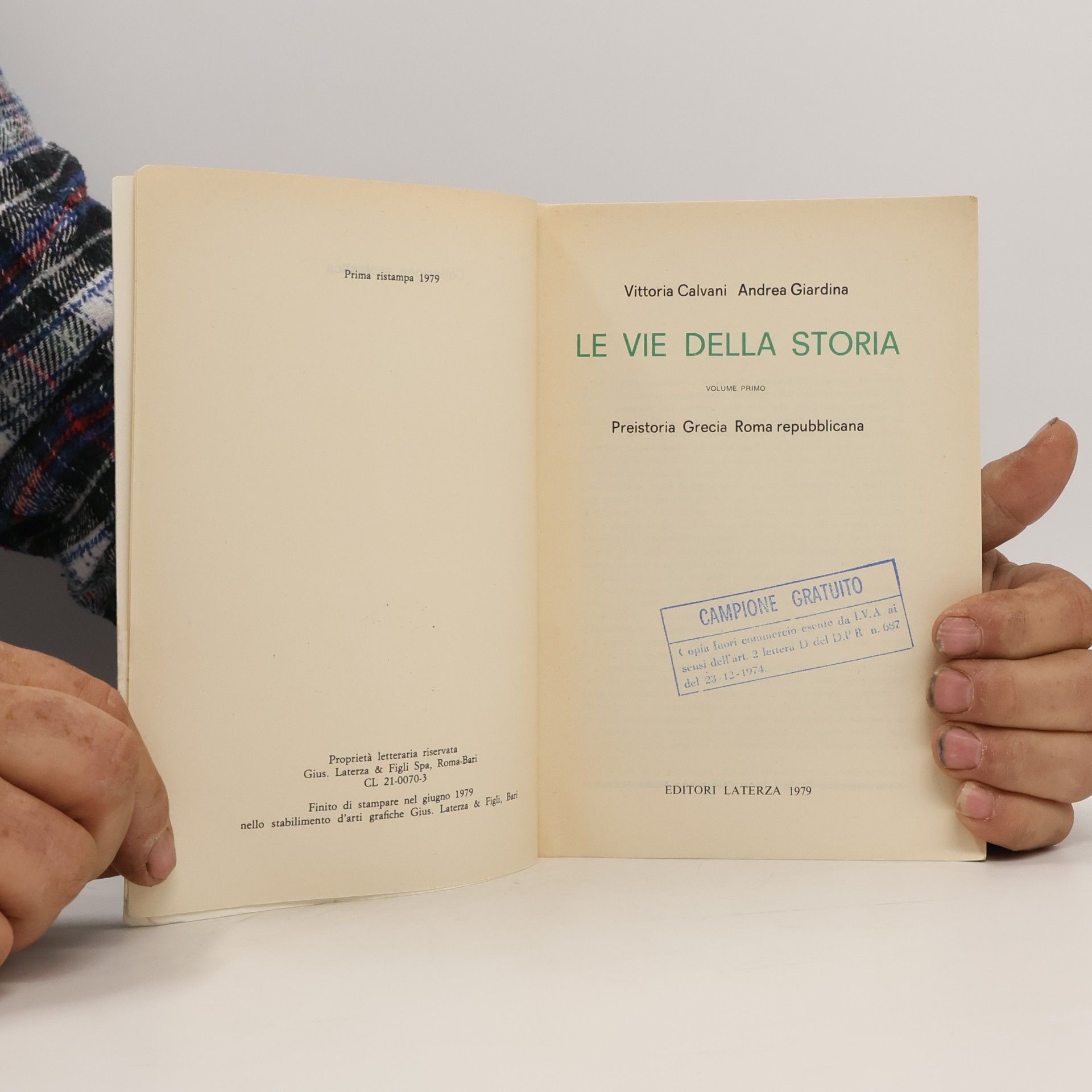 Vittoria Calvani Le vie della storia 1