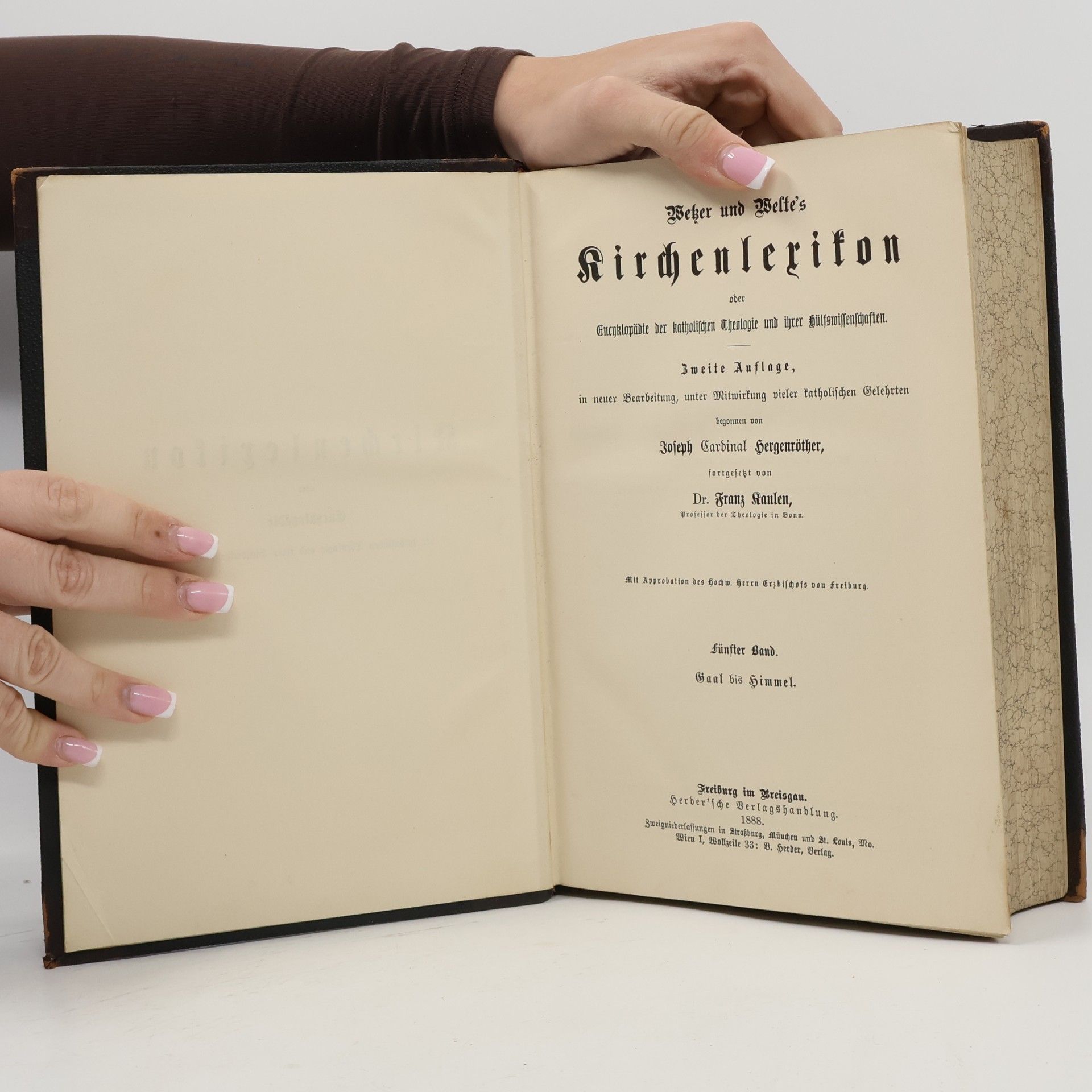 Joseph Cardinal Hergenröther Wetzer und Welte's Kirchenlexikon oder Encyklopädie der katholischen Theologie und ihrer Hülfswissenschaften. Band 5