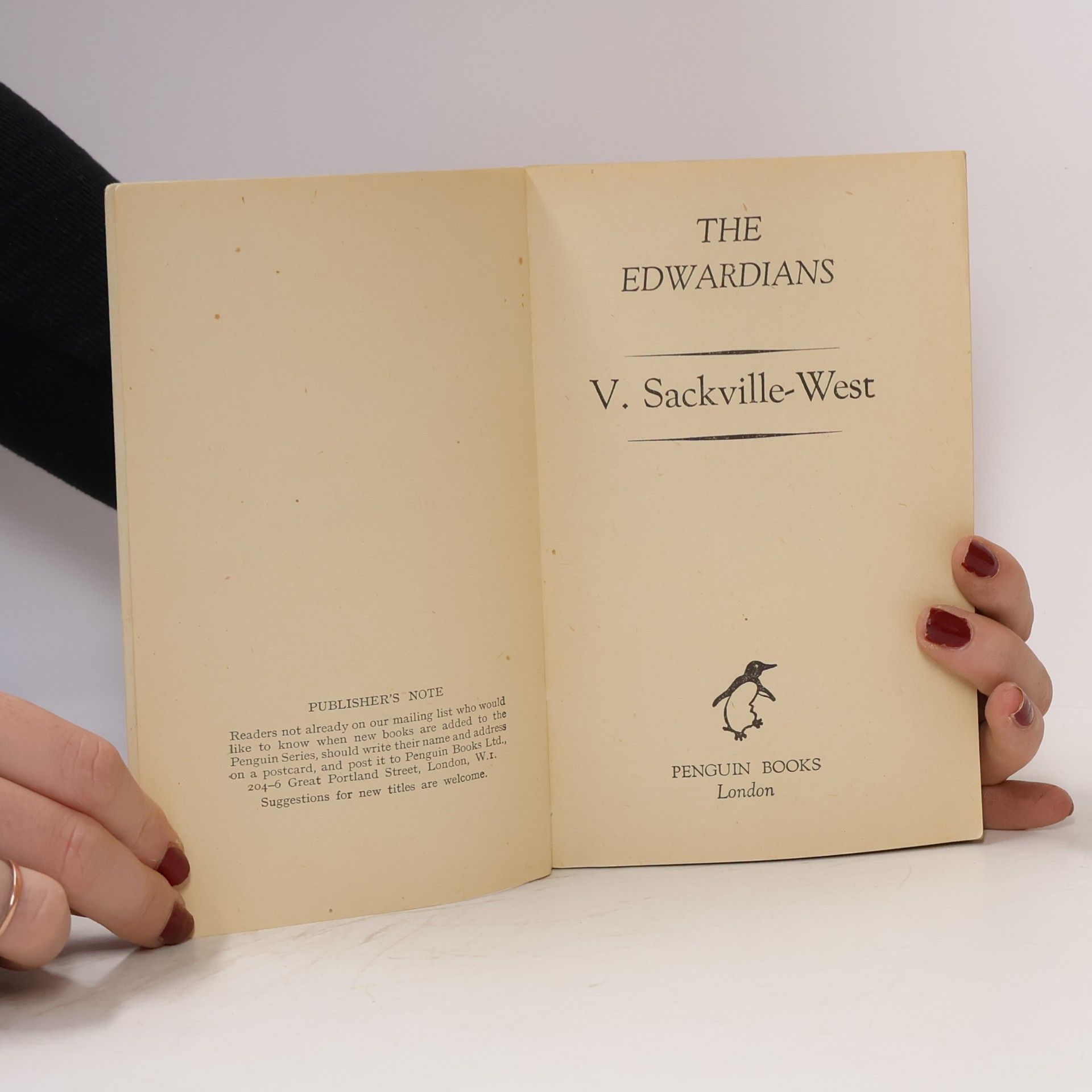 V. Sackville West The Edwardians