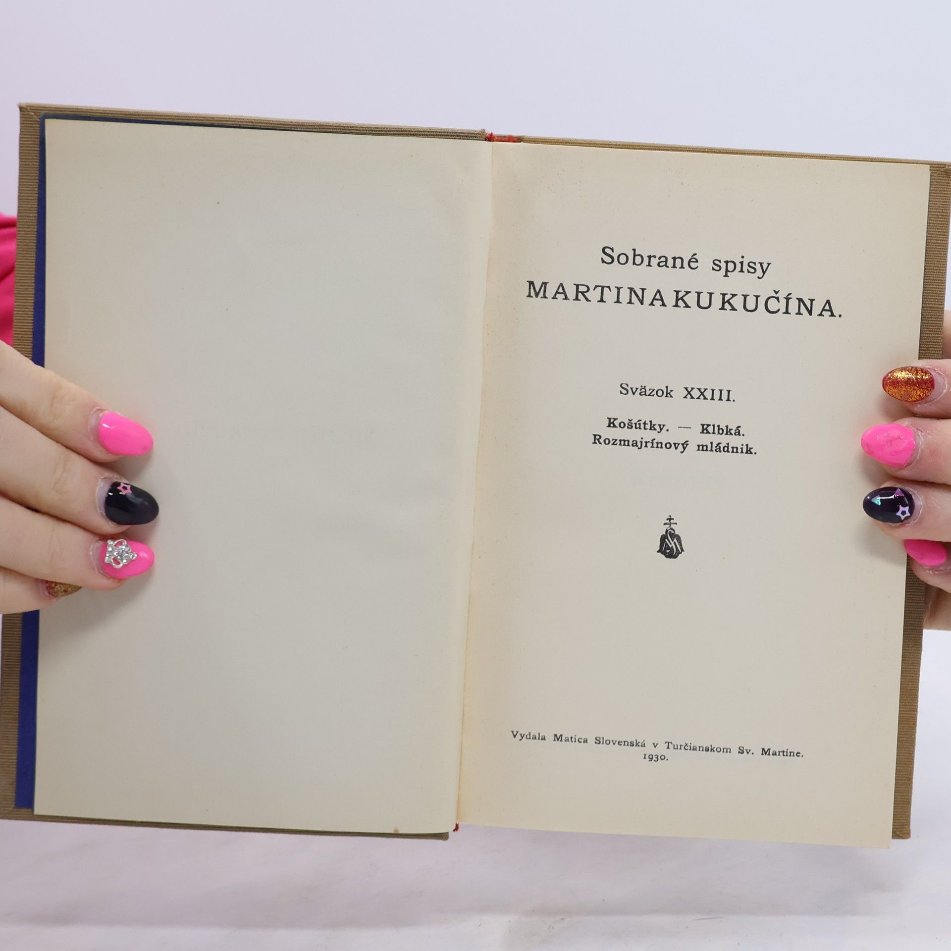 Martin Kukučín Sobrané spisy Martina Kukučína. Sväzok XXIII.