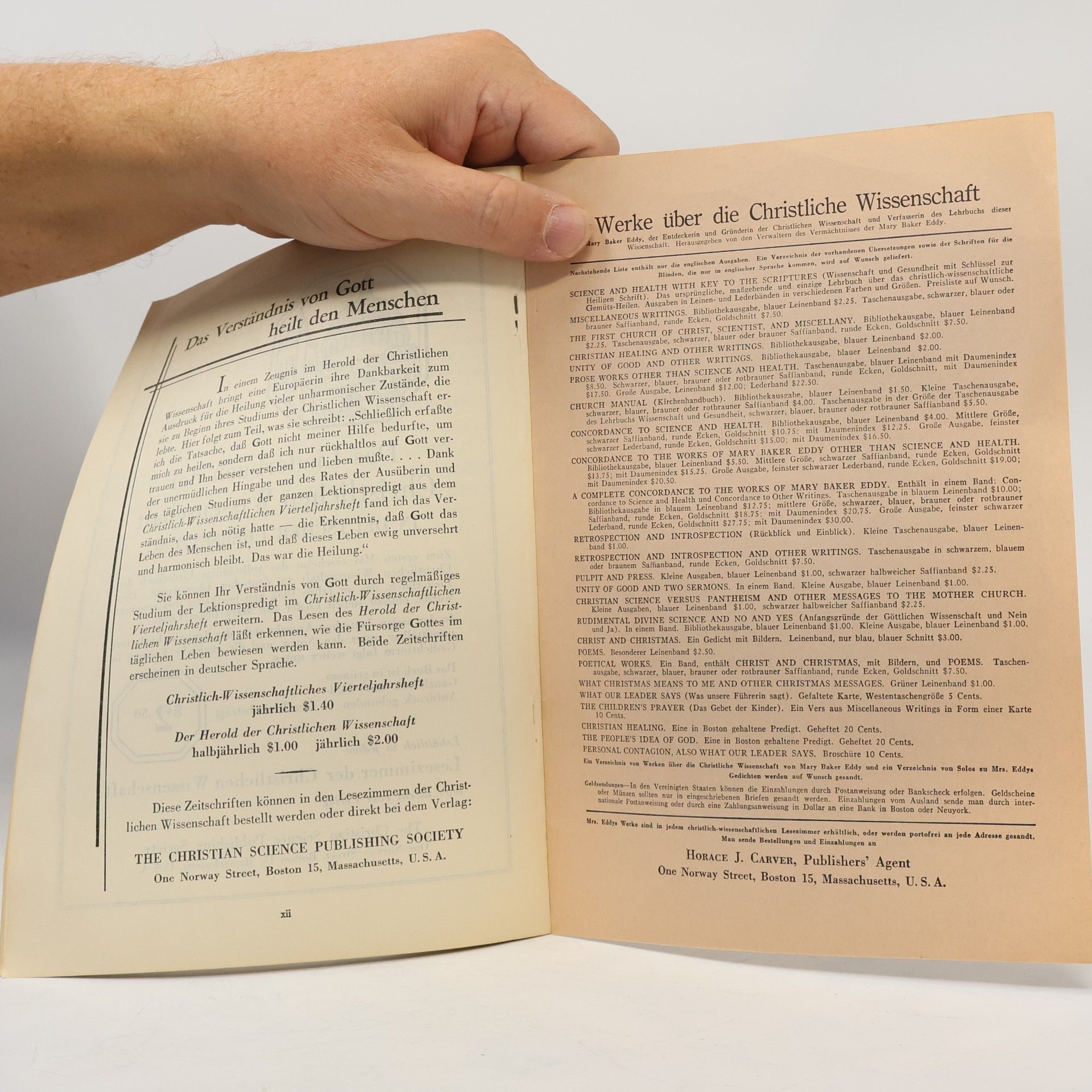 Mary Baker Eddy Der Herold der Christlichen Wissenschaft 6